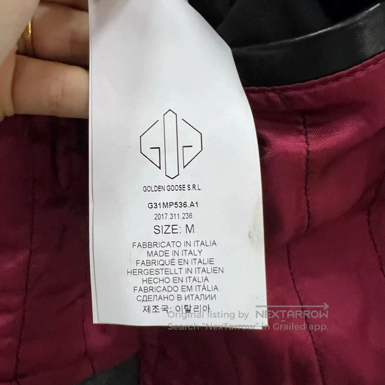 Golden Goose black diagonal zip jacket by golden goose. Size US M / EU 48-50 / 2 - 4 Thumbnail