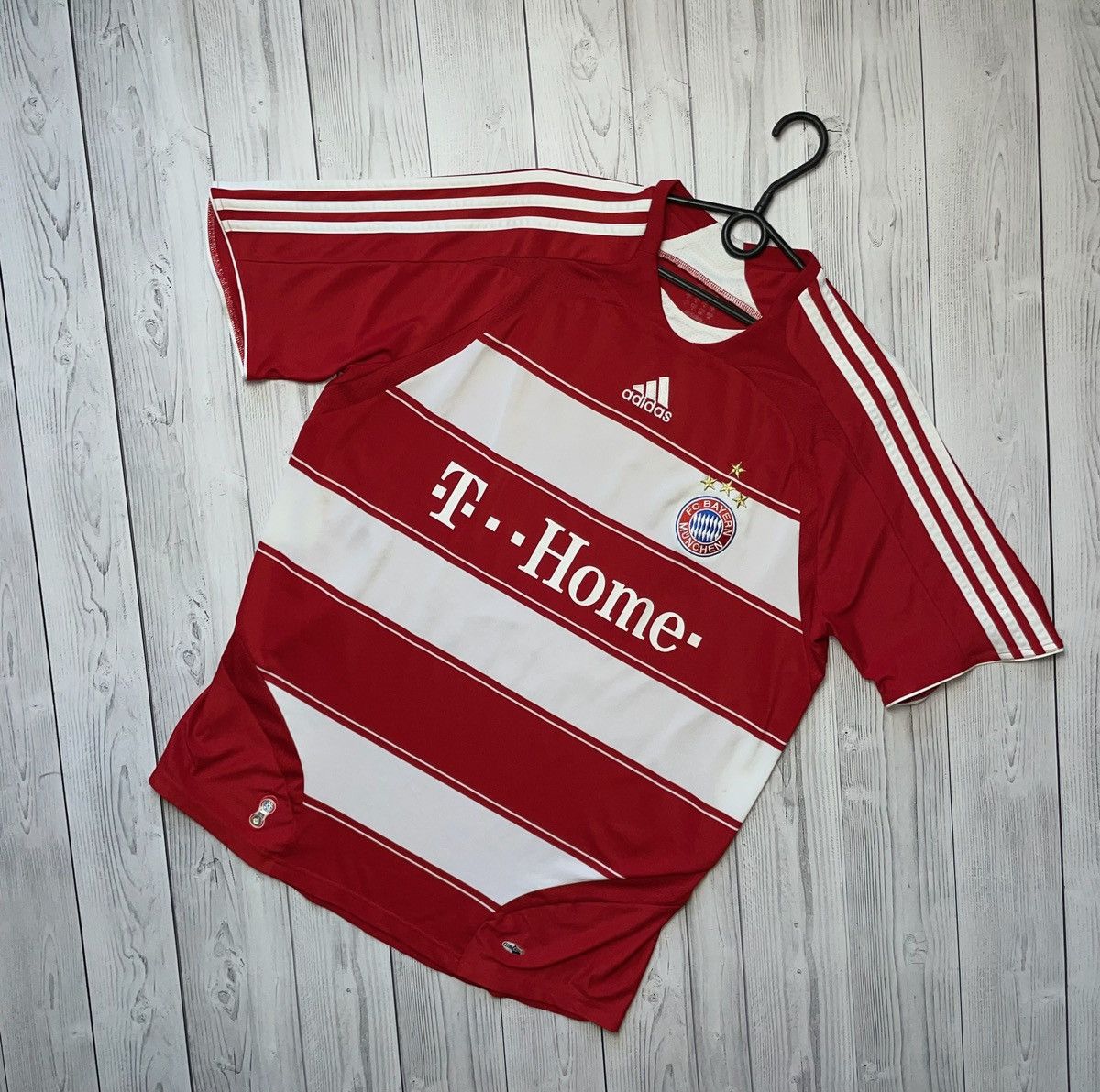 T-shirt Vintage Bayern Munich – Publicité Opel – N°9 Elber – Taille S – Collection
