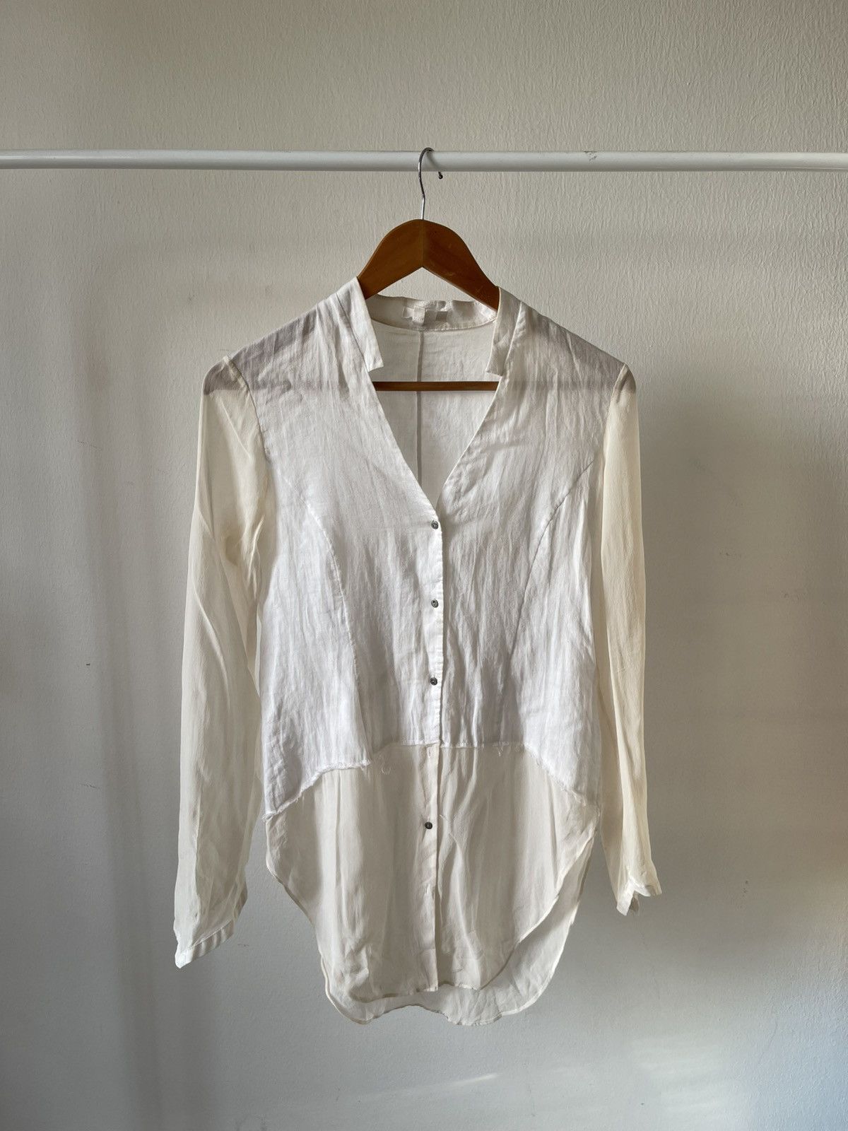 Helmut Lang Helmut Lang Button Ups Shirt Size M / US 6-8 / IT 42-44 - 4 Thumbnail