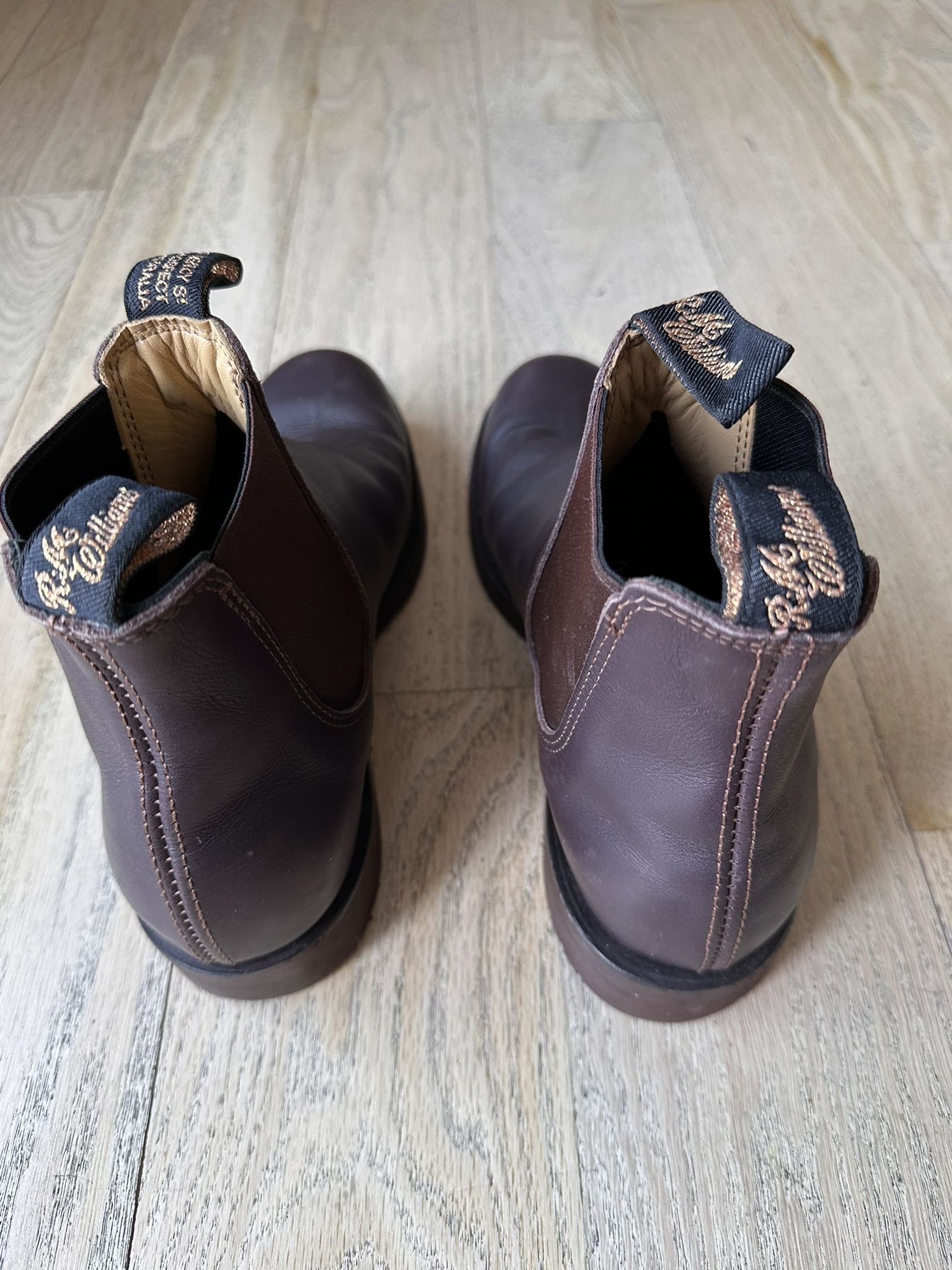 Drake's RM Williams x Drakes Gardener Boots Brown Greasy Kip Leather Size US 8 / EU 41 - 3 Thumbnail