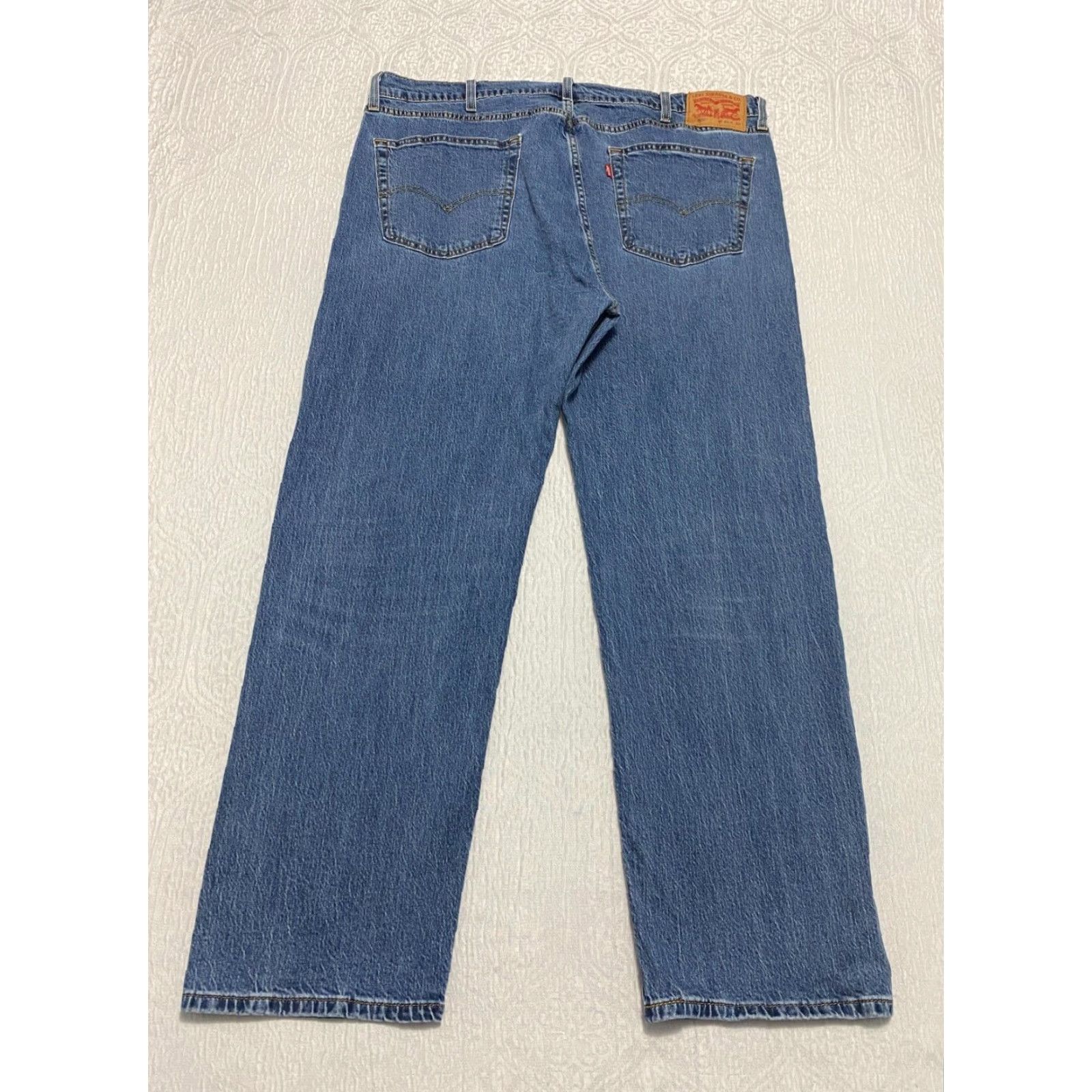 Levi's Levi's 505 Regular Fit Jeans Men's 40x30 Blue Denim 5-Pocket Solid Medium Wash Vintage USA 14? Size US 40 / EU 56 - 2 Thumbnail