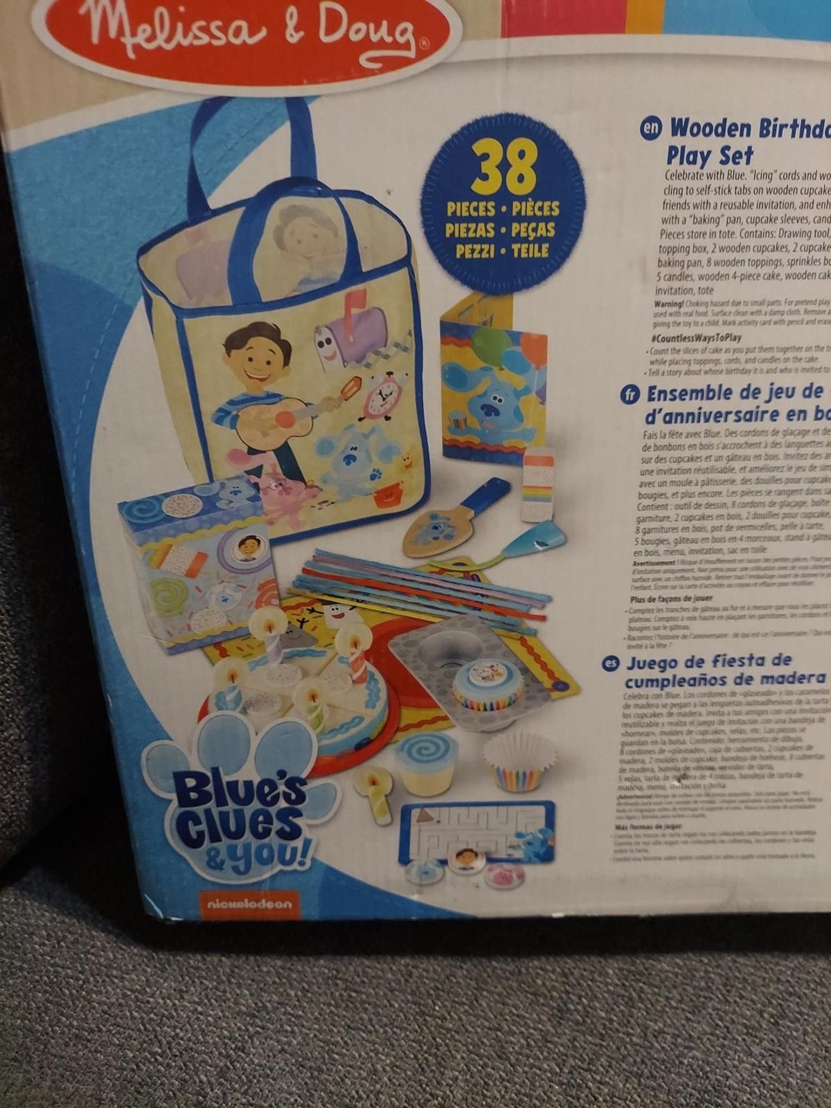 Other NIB Melissa & Doug Blue's Clues Wooden Birthday party Size ONE SIZE - 7 Thumbnail