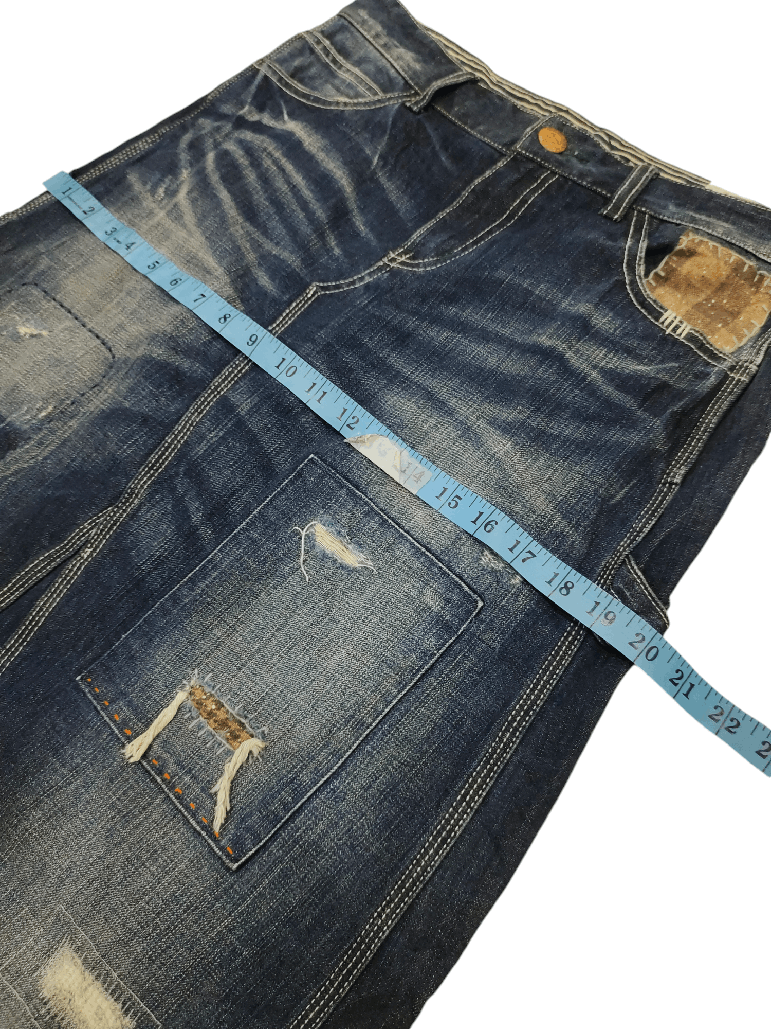Japanese Brand If six was nine style Maxi Denim Skirt Size 33" - 15 Thumbnail