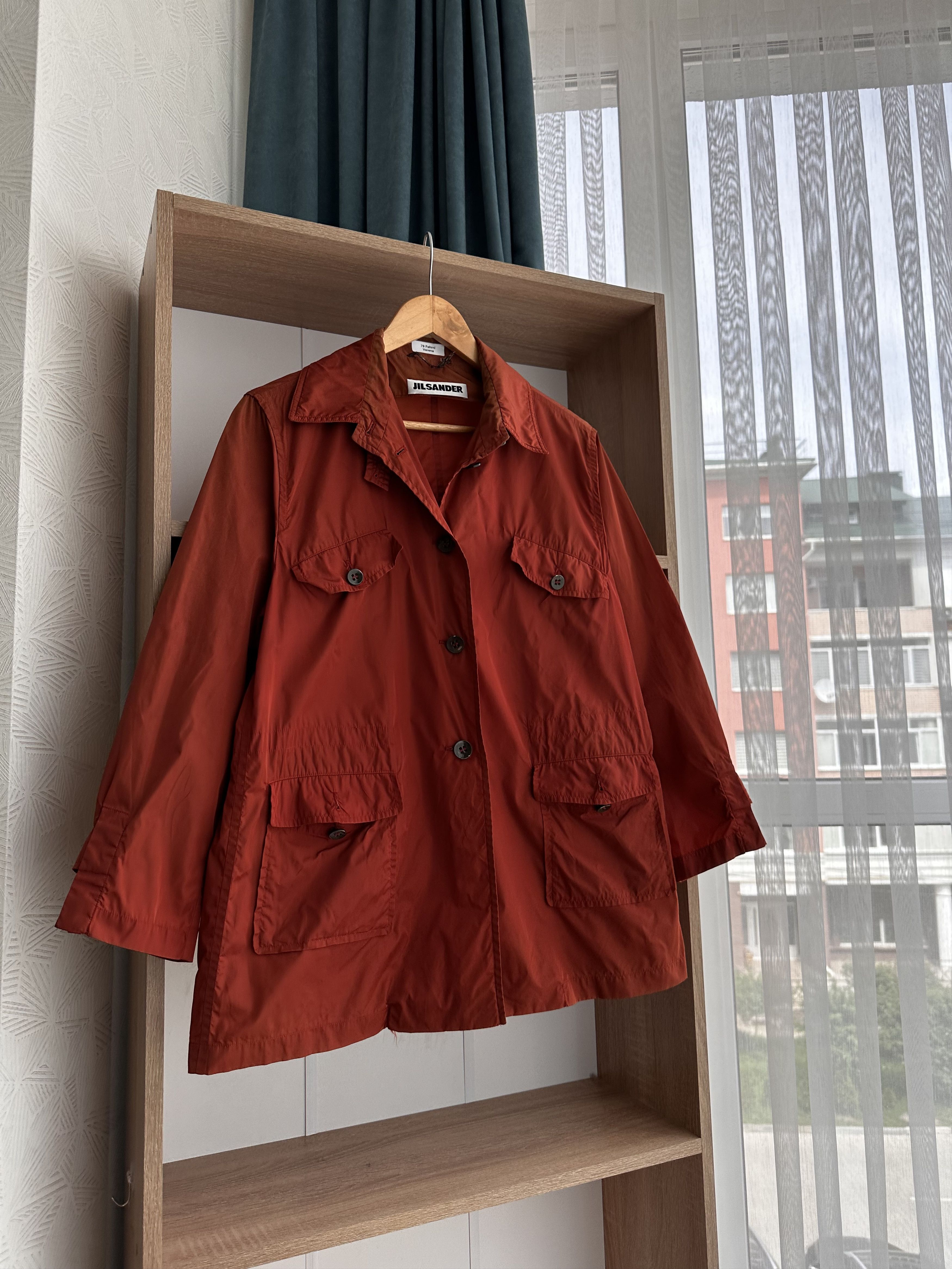 Jil Sander Vintage Jil Sunder Luxury Orange Nylon Cargo Jacket Size US S / EU 44-46 / 1 - 7 Thumbnail