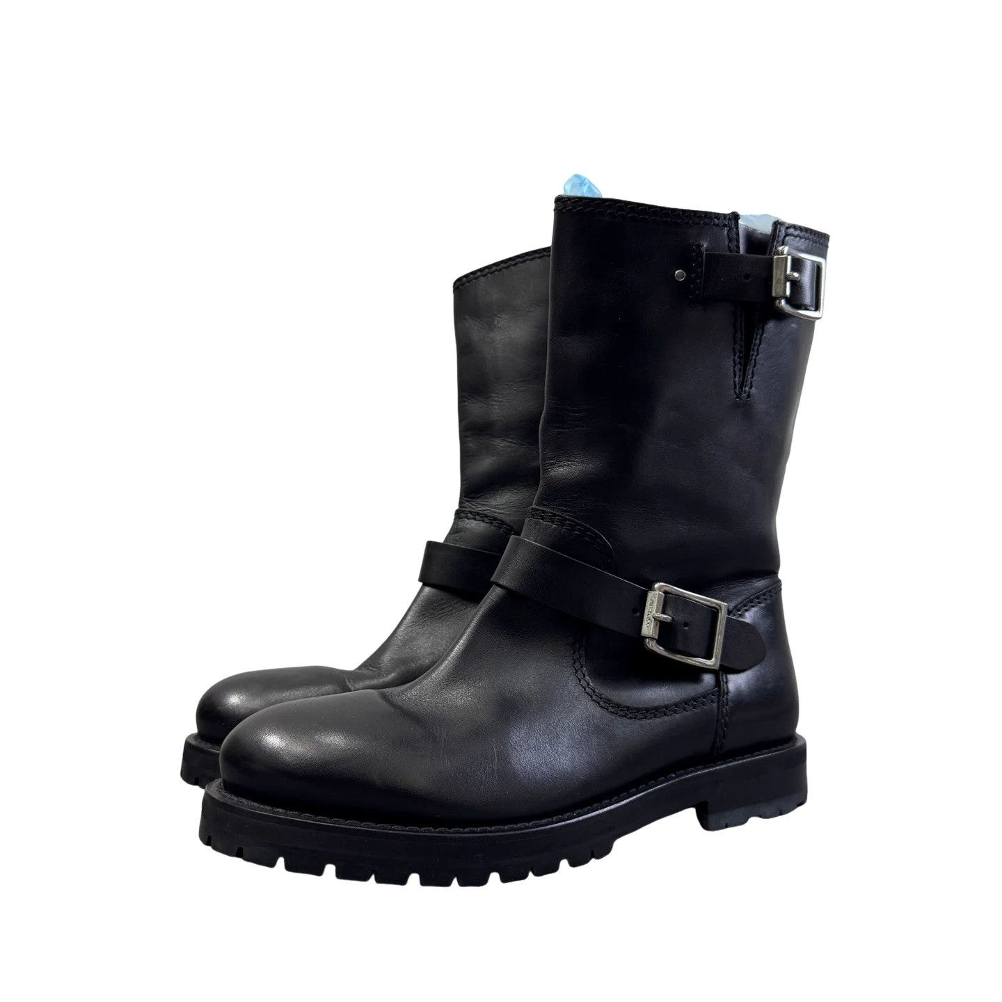 Jimmy Choo Jimmy Choo Leather Buckle Biker Boots EU 40.5 Size US 7.5 / EU 40-41 - 1 Thumbnail