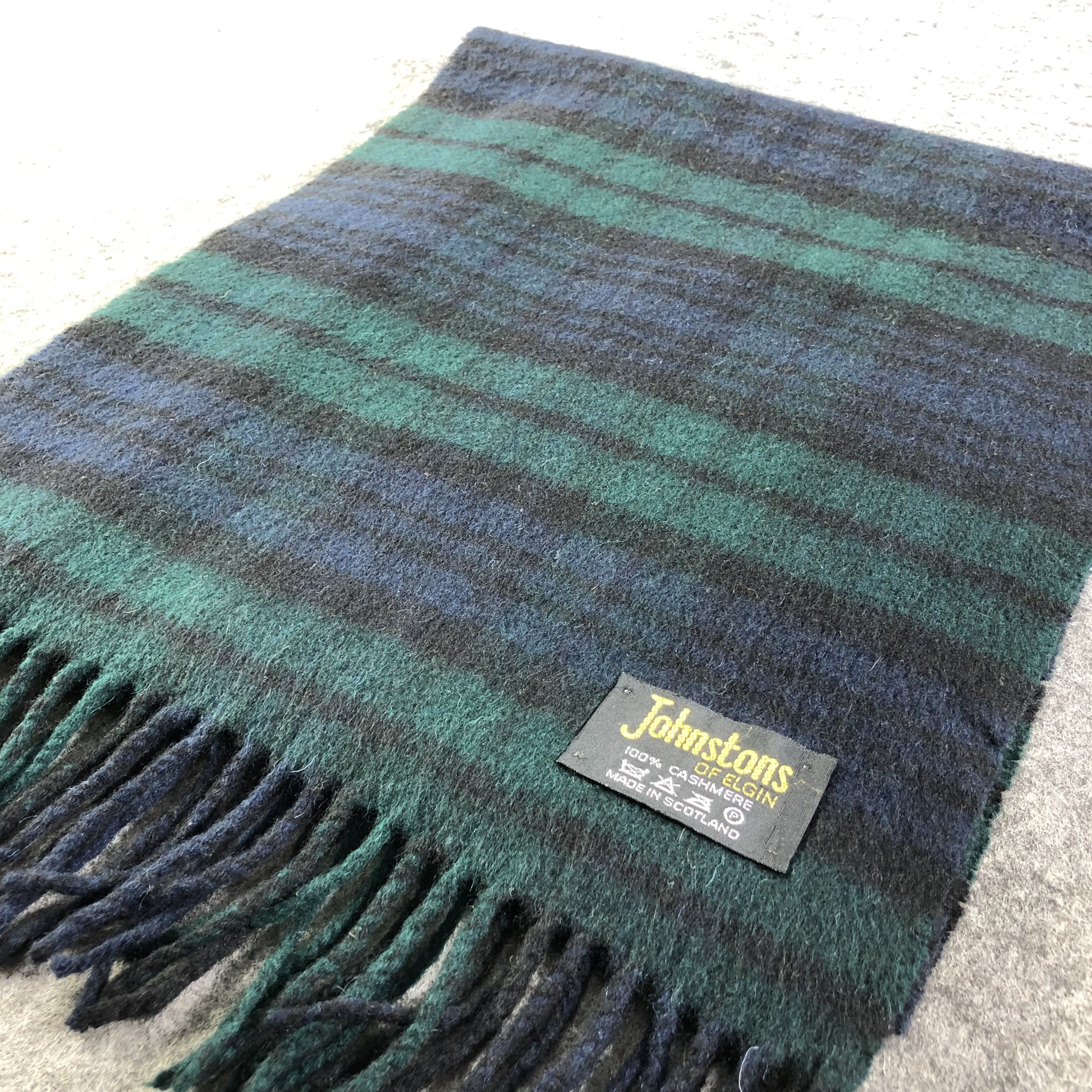 Johnstons Of Elgin Johnstons of Elgin Tartan Cashmere Scarf Muffler V1369 Size ONE SIZE - 3 Thumbnail