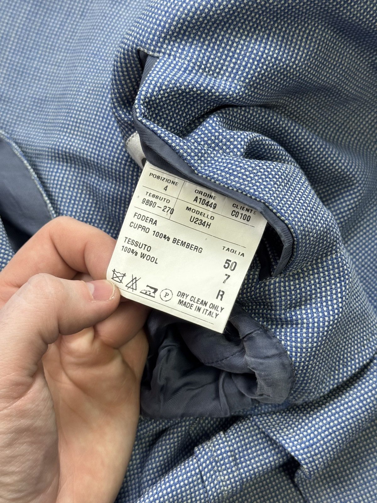 Loro Piana Raffaele Caruso Wool Silk By Loro Piana Blazer (Y1264) Size 40R - 9 Thumbnail