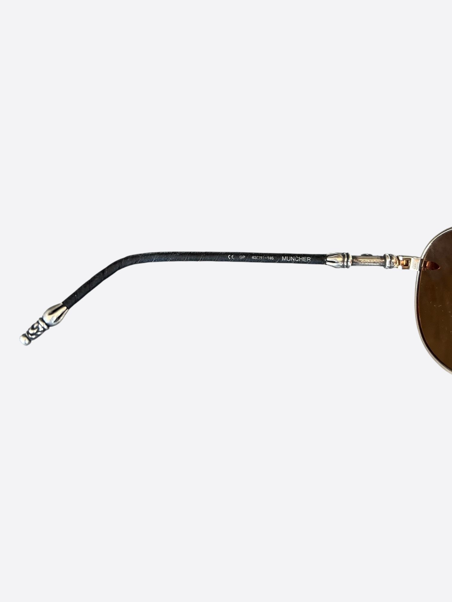 Chrome Hearts Chrome Hearts Silver Zelda Muncher Aviator Glasses Size ONE SIZE - 4 Thumbnail