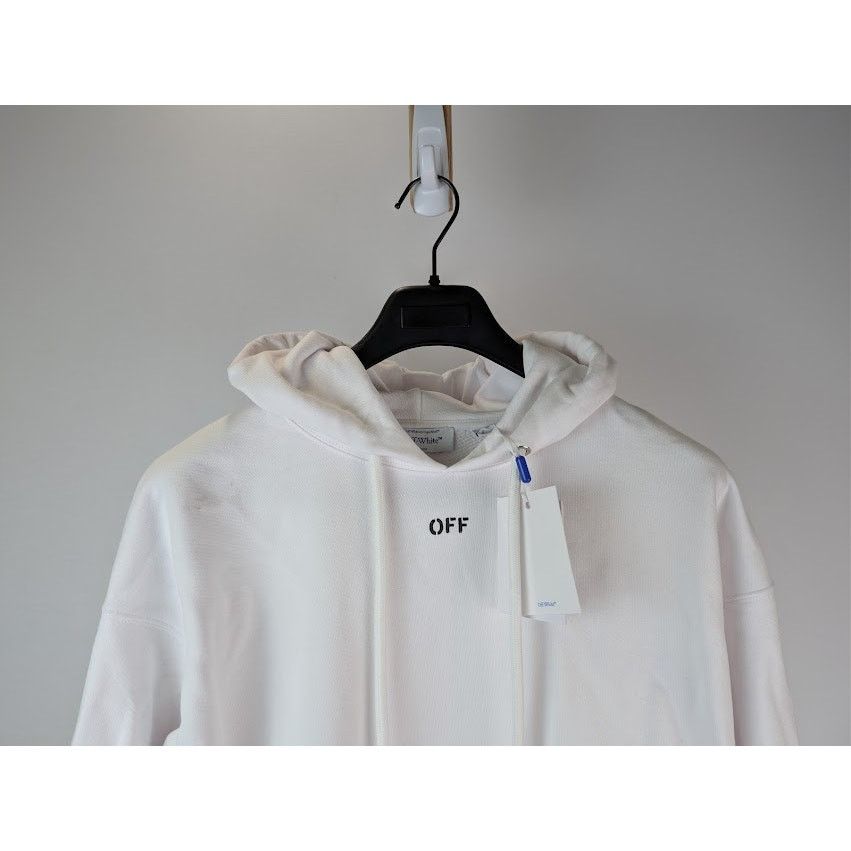 Off-White o1rshd1 Arrow Skate Hoodie in White / Black Size US M / EU 48-50 / 2 - 4 Thumbnail