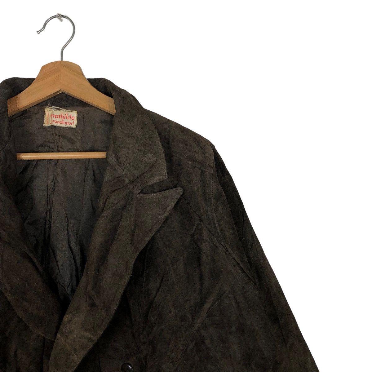 Vintage 🔥90s Made In France Genuine Leather Jacket Mathilde Jronina Size US M / EU 48-50 / 2 - 6 Thumbnail