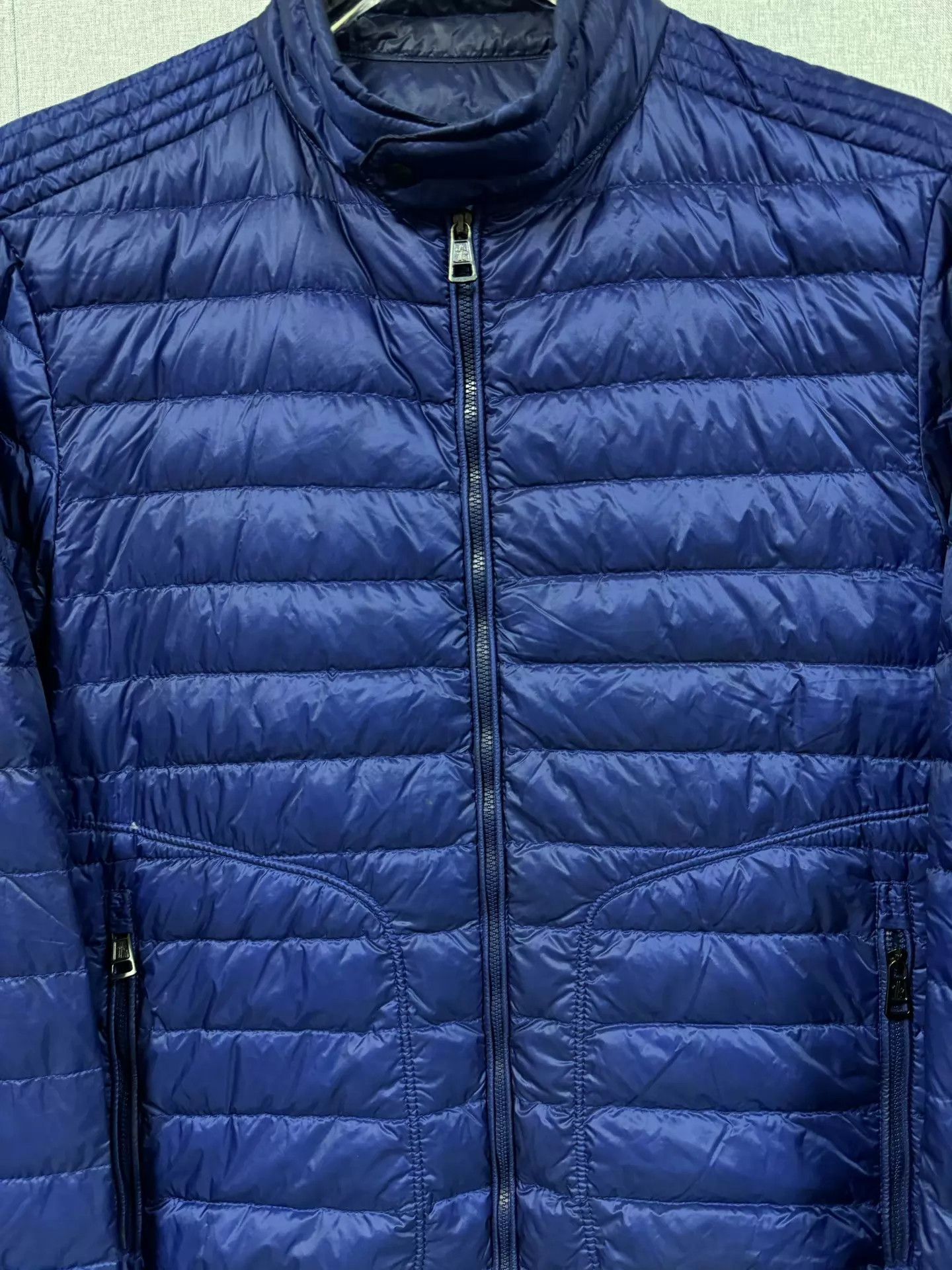 Moncler Moncler Blue Sleeve Patch Puffer Jacket Size 3 Size US L / EU 52-54 / 3 - 3 Thumbnail
