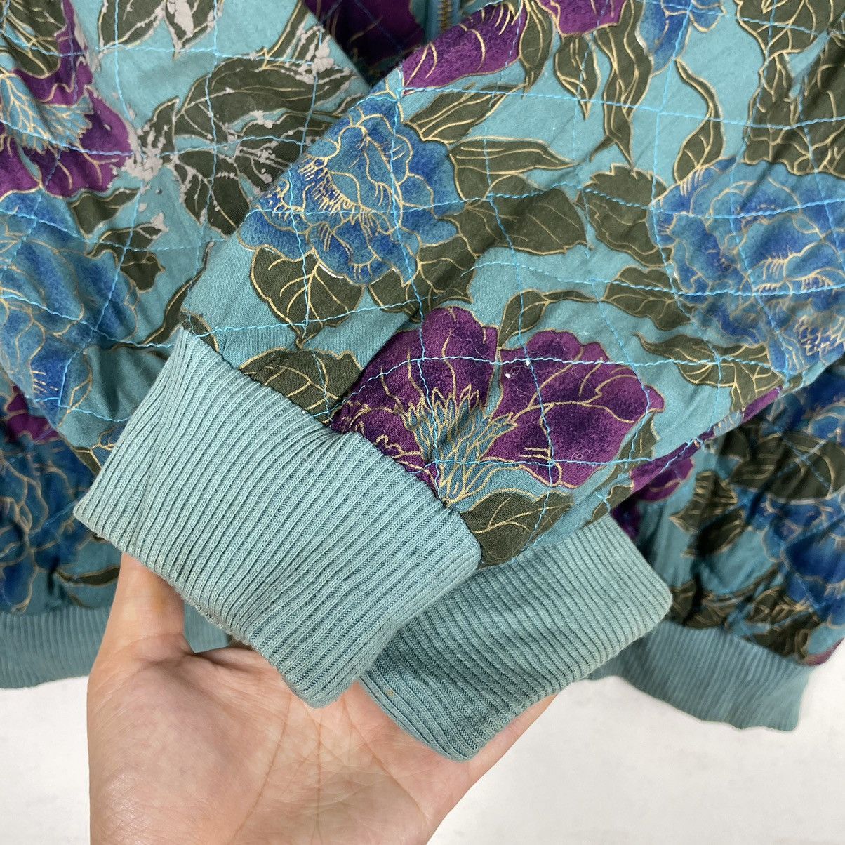 Japanese Brand × Otto × Vintage 💥80s OTTO FLORAL INSPIRED KAPITAL ZIPPER JACKET Size US M / EU 48-50 / 2 - 8 Thumbnail