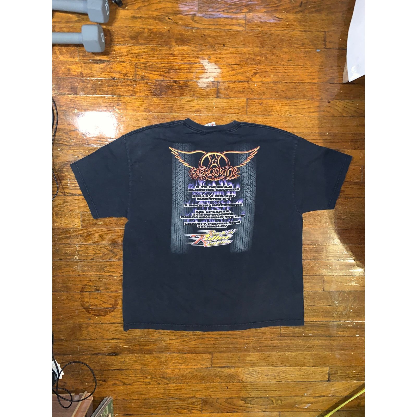 Band Tees Vintage Disney Aerosmith Rock n Roller Coaster T Shirt XXL Size US XXL / EU 58 / 5 - 4 Thumbnail