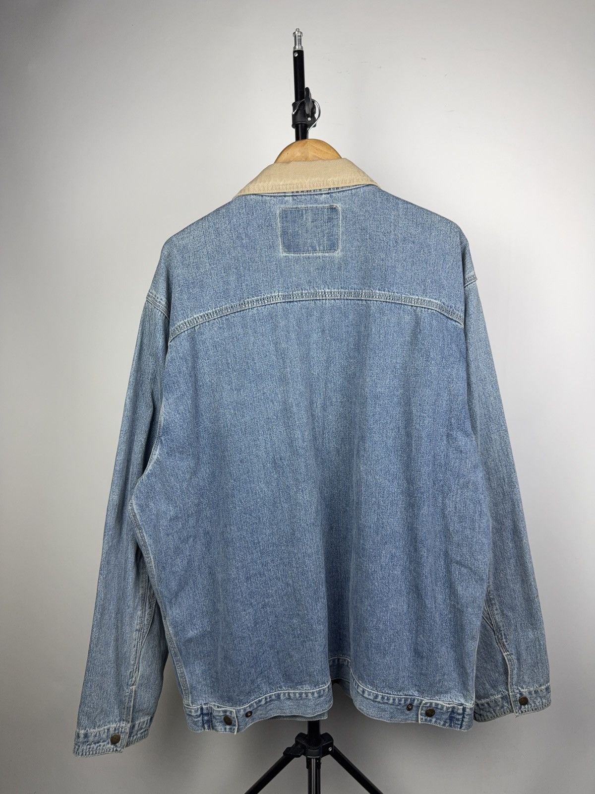 Wrangler Vintage Retro 90s Wrangler Western Cowboy Denim Work Jacket Size US XXL / EU 58 / 5 - 12 Thumbnail