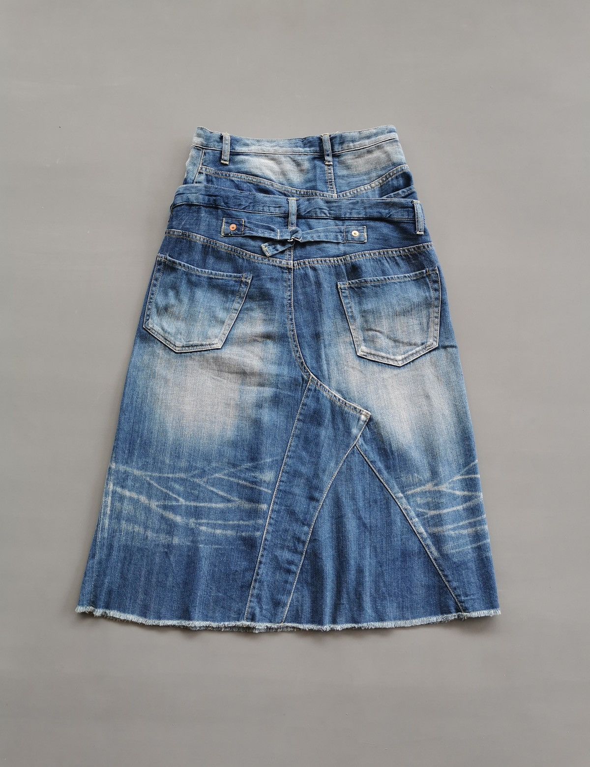 Journal Standard × Schott Asymmetrical Journal Standard Double Waist Midi Skirt Size 28" / US 6 / IT 42 - 7 Thumbnail