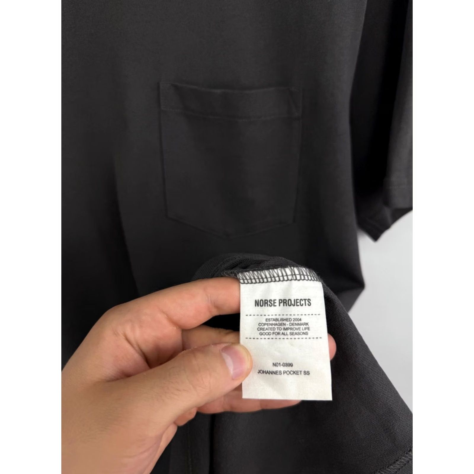 Norse Projects Norse Project Shirt Mens L Gray Johannes Pocket size color Size US L / EU 52-54 / 3 - 6 Thumbnail