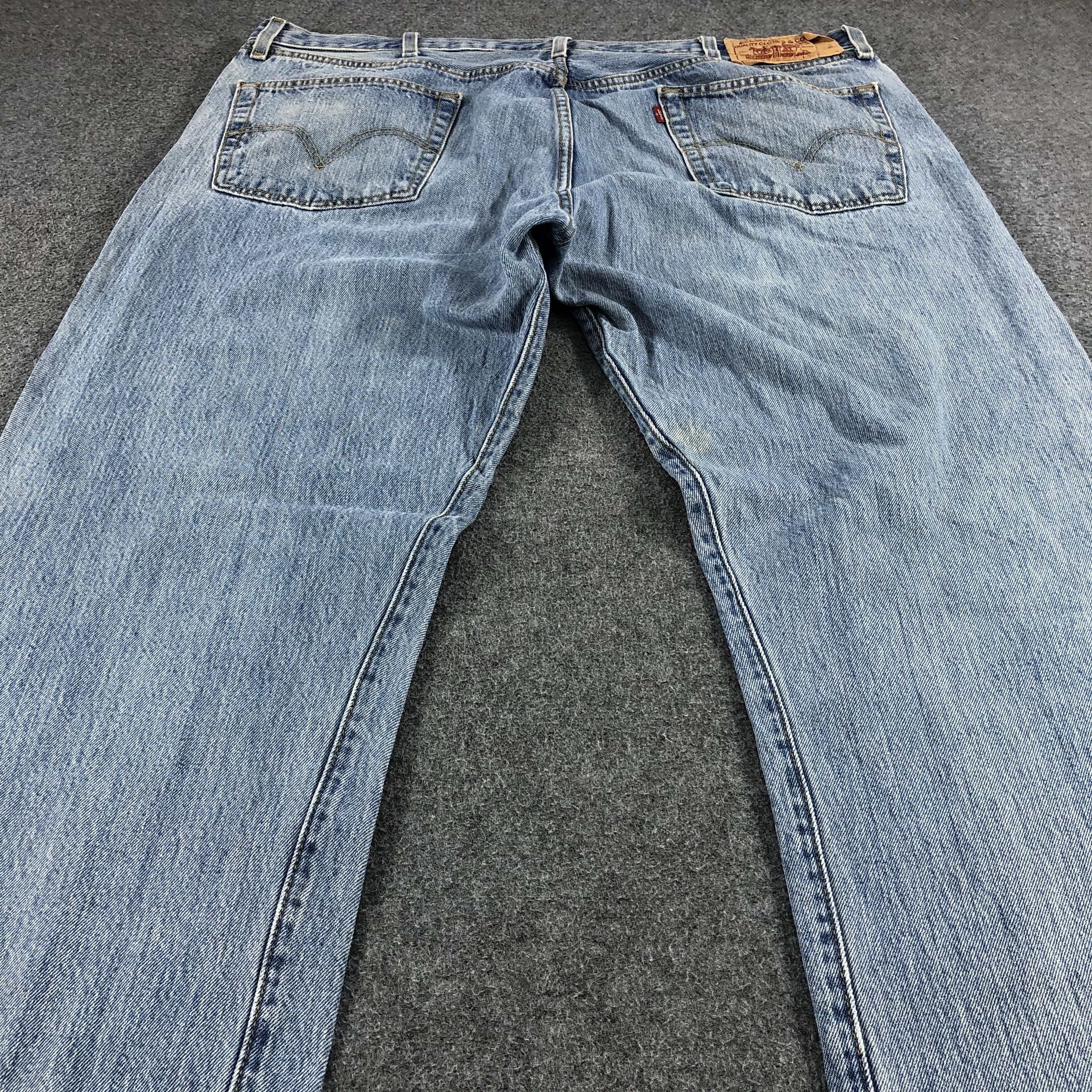 Levi's Vintage 90s Light Wash Levis 501 Jeans-J1230 Size US 42 / EU 58 - 4 Thumbnail