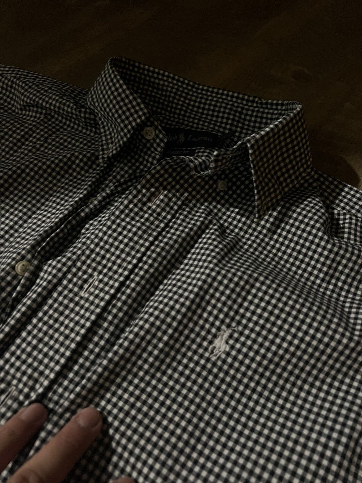 Polo Ralph Lauren Polo Ralph Lauren Men's Button Up Shirt Black White Checked Size US L / EU 52-54 / 3 - 2 Thumbnail