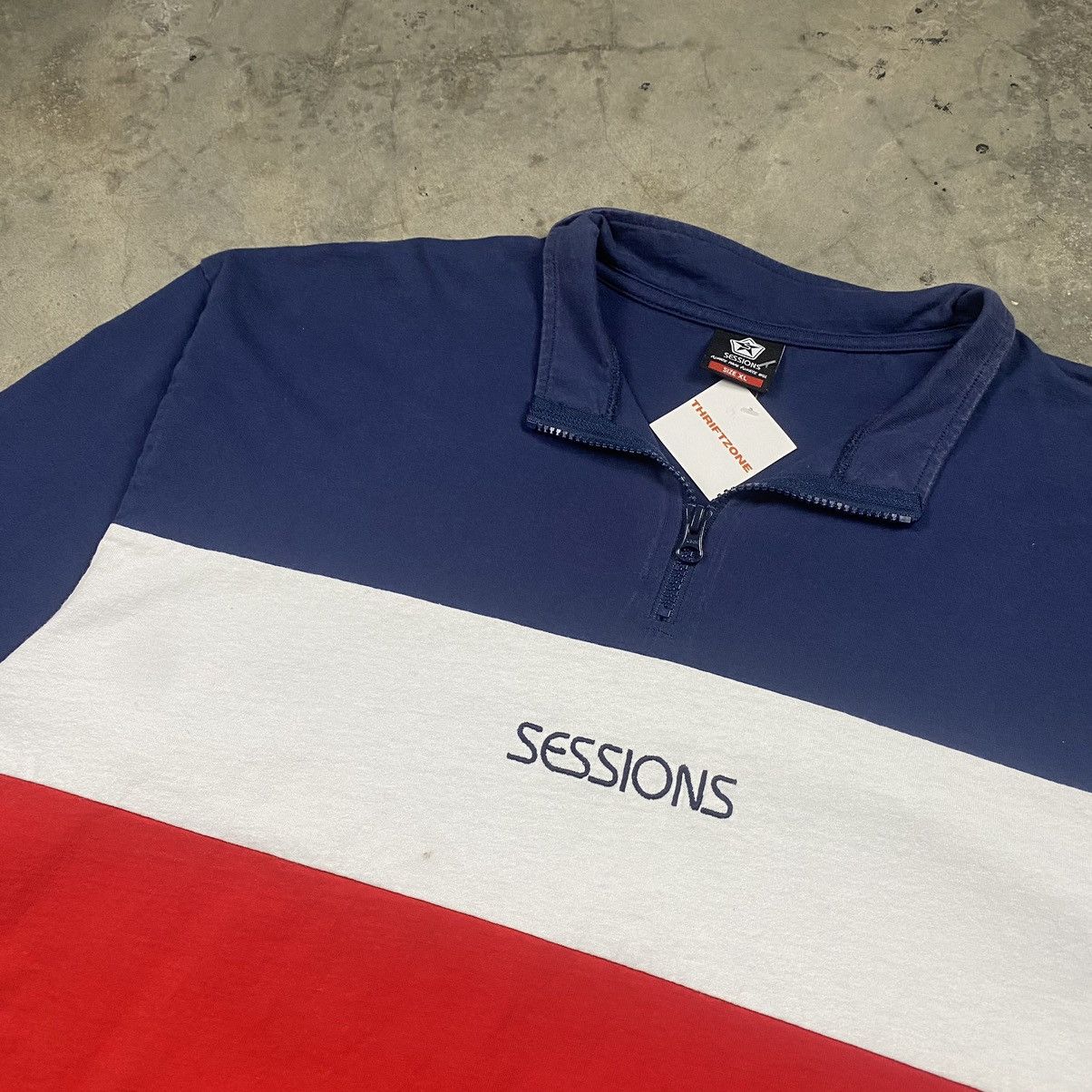 Sessions y2k Sessions Skateboard Quarter Zip Polos Tee Size US L / EU 52-54 / 3 - 2 Thumbnail