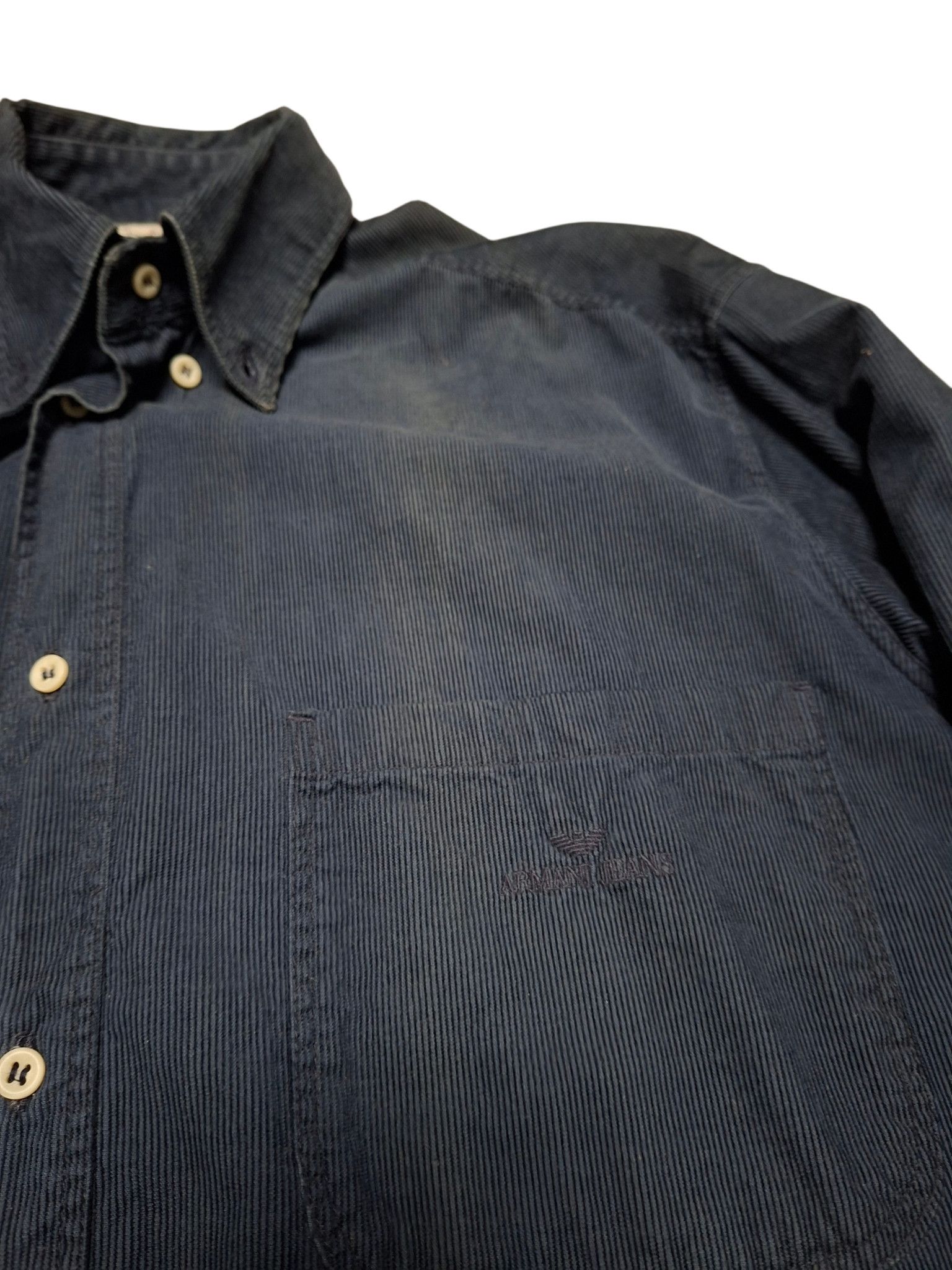 Armani ARMANI JEANS VINTAGE 90S MADE IN ITALY LUXURY CORDUROY SHIRT Size US L / EU 52-54 / 3 - 2 Thumbnail