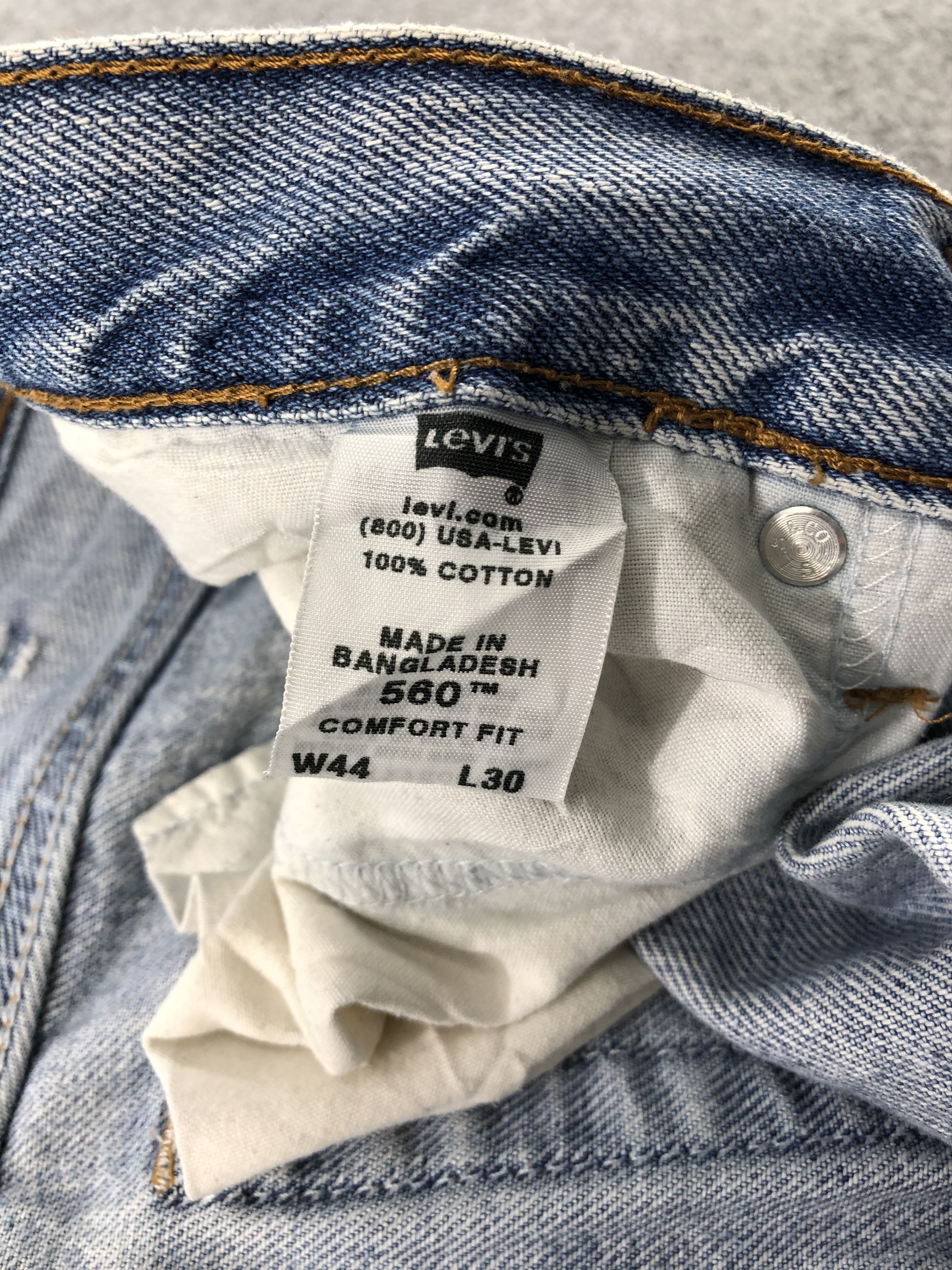 Levi's × Vintage 90s Vintage Light Wash Levis 560 Jeans-JM1688 Size US 44 / EU 60 - 11 Thumbnail