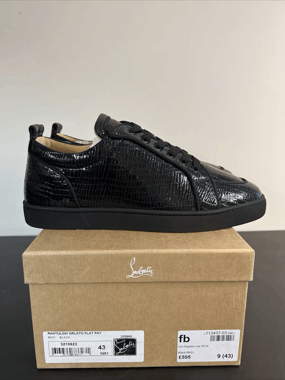 Christian Louboutin Christian Louboutin Louis Junior Spikes Reptile Alligator Size US 10 / EU 43 - 1 Thumbnail
