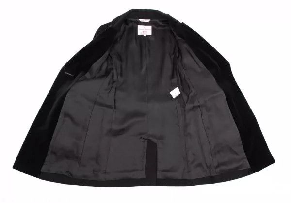 Vivienne Westwood Vivienne Westwood Black velvet love collar wool coat Size S / US 4 / IT 40 - 6 Thumbnail