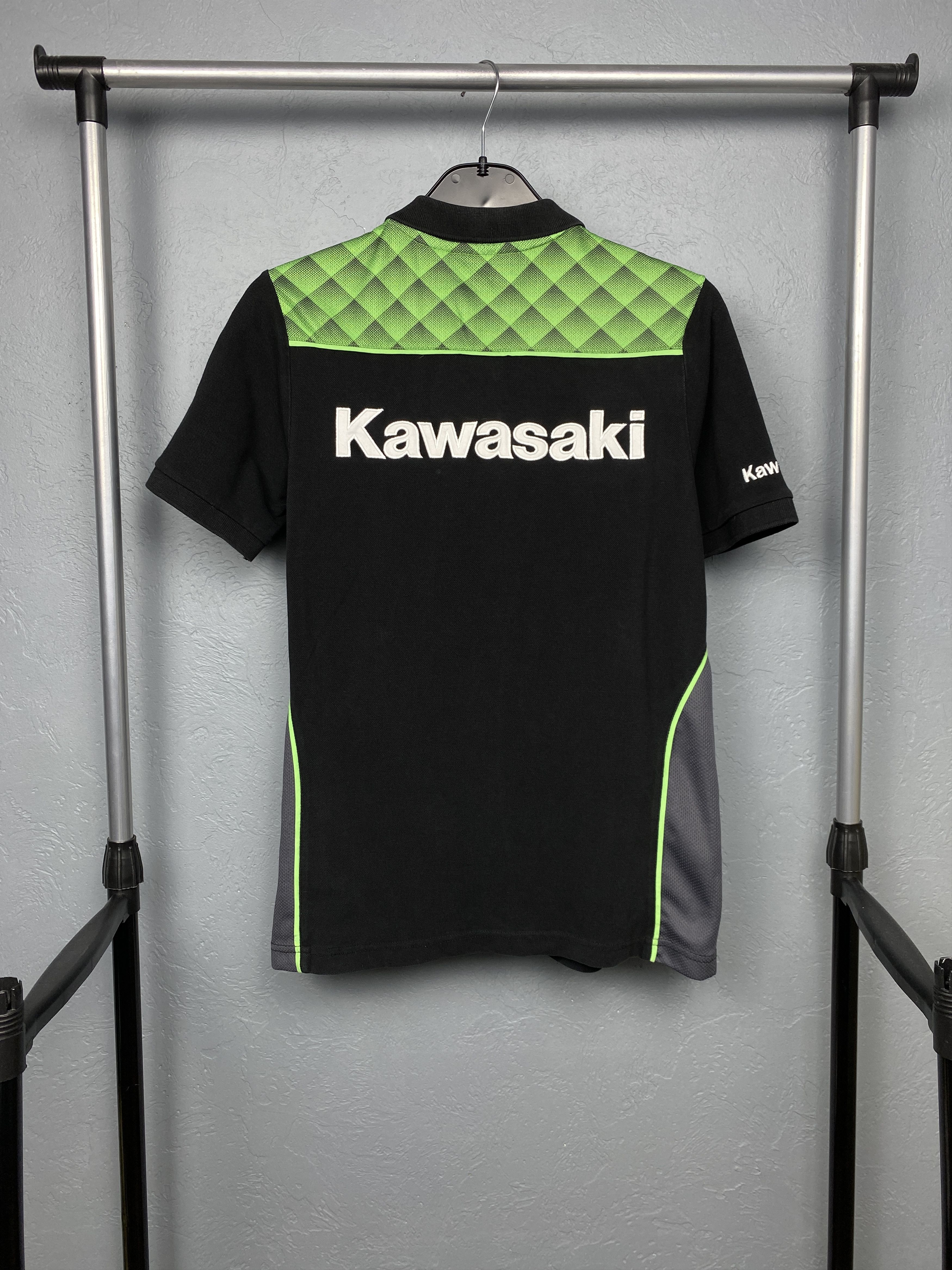 Japanese Brand Kawasaki Team Vintage Mens Polo Shirt Moto Racing Size US M / EU 48-50 / 2 - 7 Thumbnail