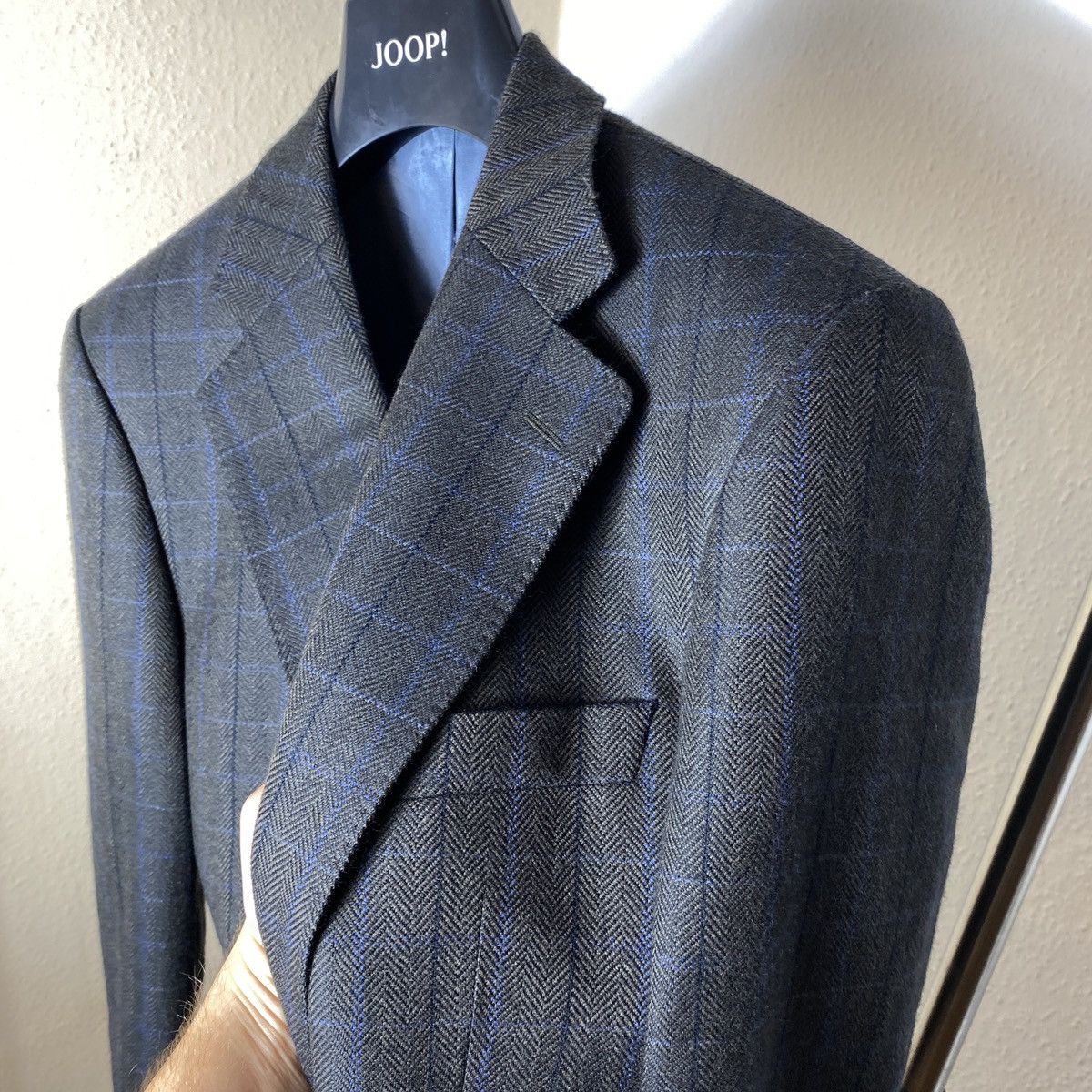 Harris Tweed Wool checkered jacket Magee New Size 38S - 11 Thumbnail