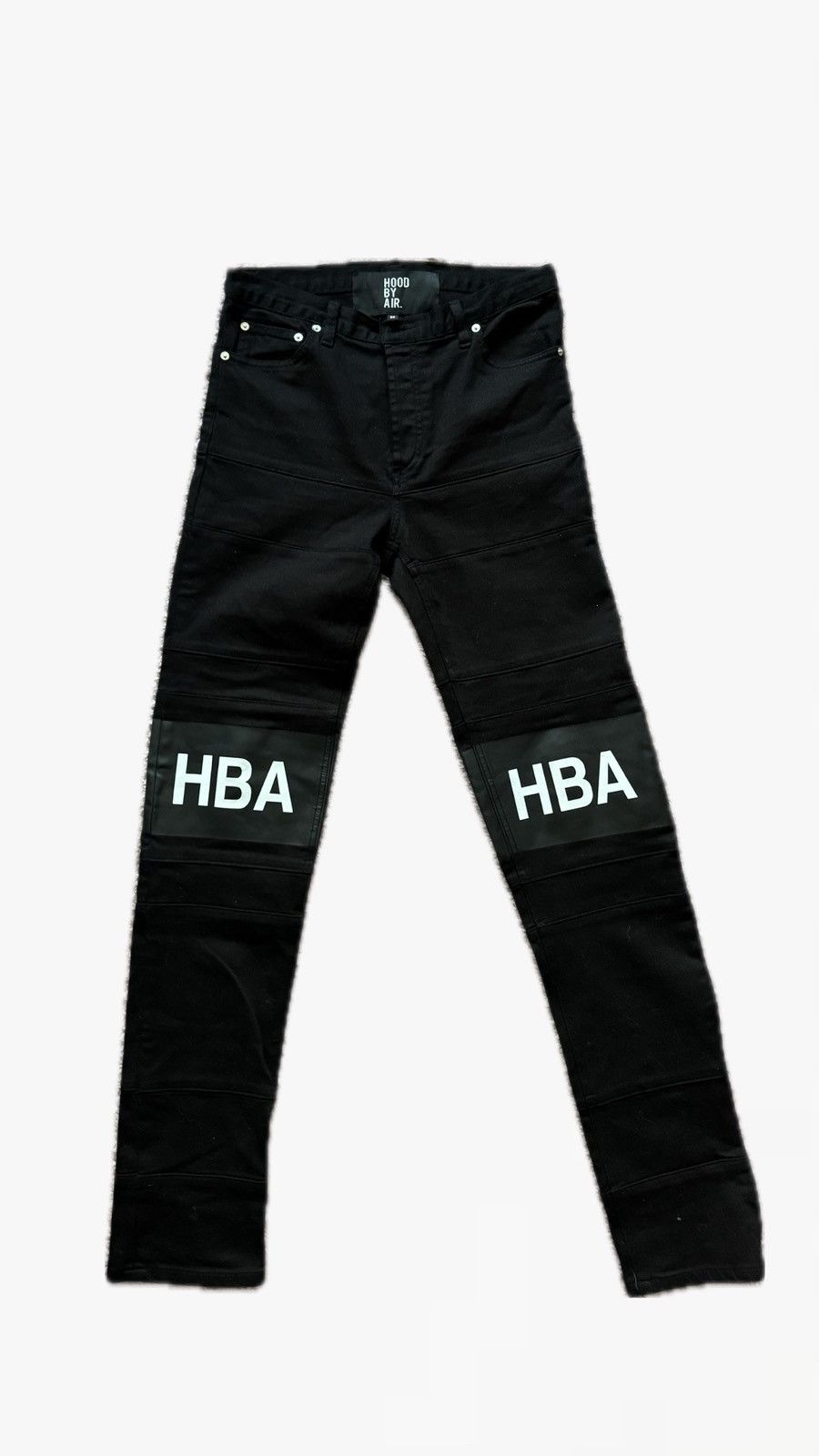Hood By Air Knee Logo Hockey Jeans