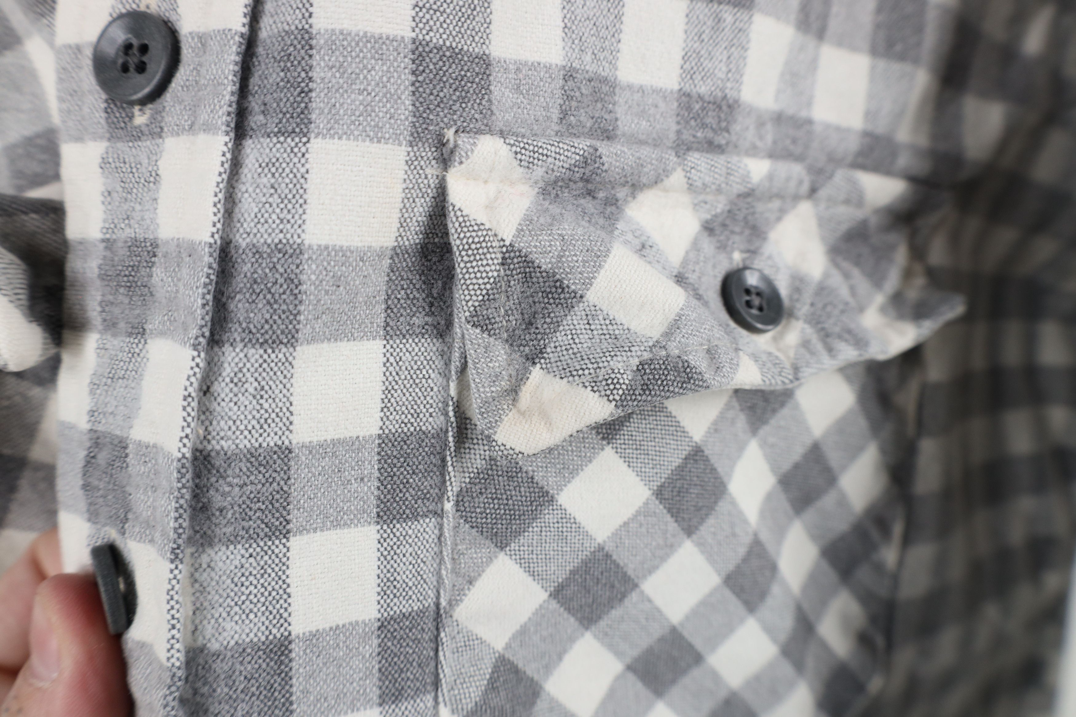 L.L. Bean × Vintage Vintage 90s LL Bean Chamois Cloth Button Shirt Plaid USA Size US L / EU 52-54 / 3 - 8 Thumbnail