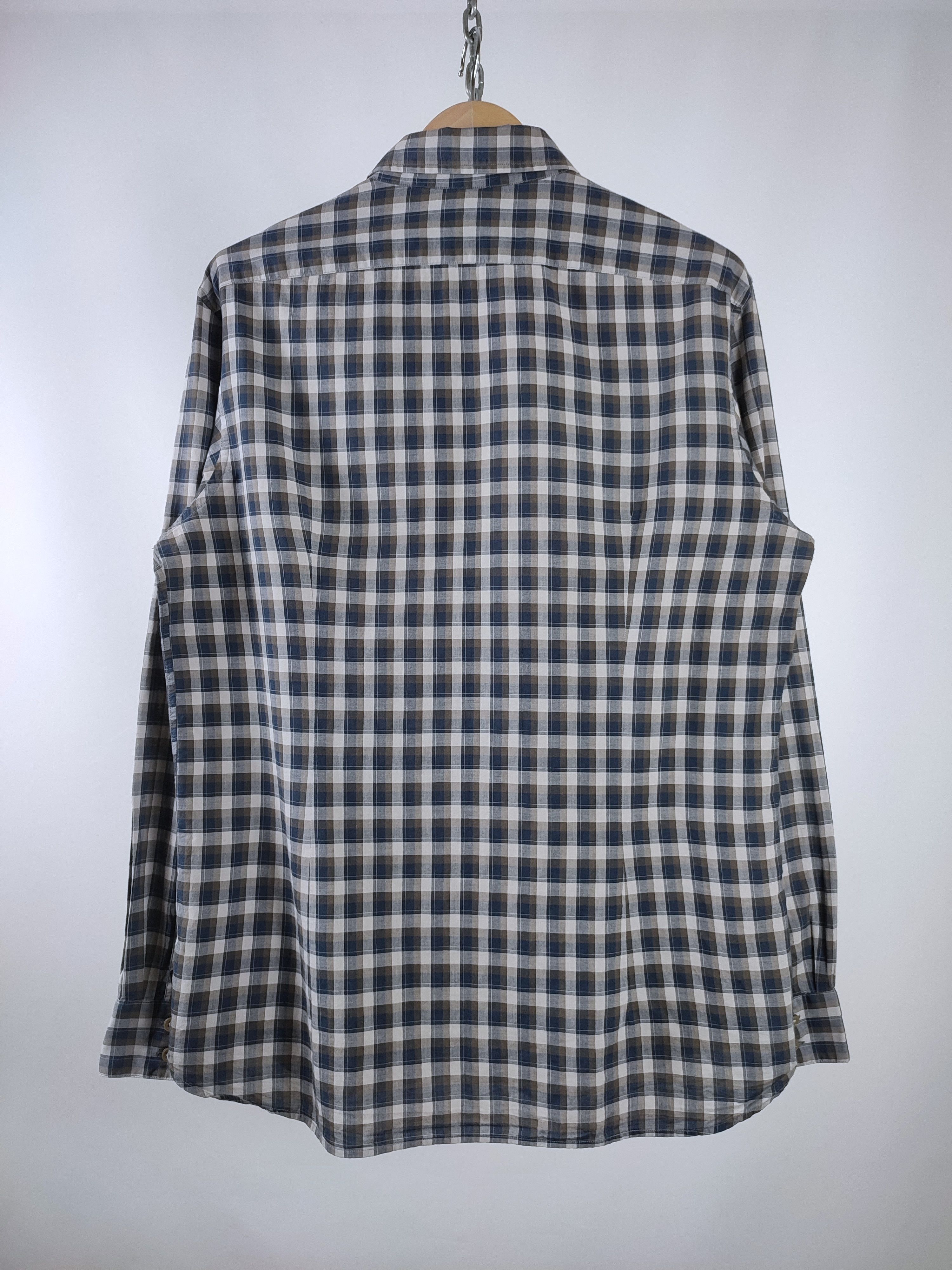 John Varvatos John Varvatos Flannel Check Long Sleeve Shirt Size US L / EU 52-54 / 3 - 7 Thumbnail