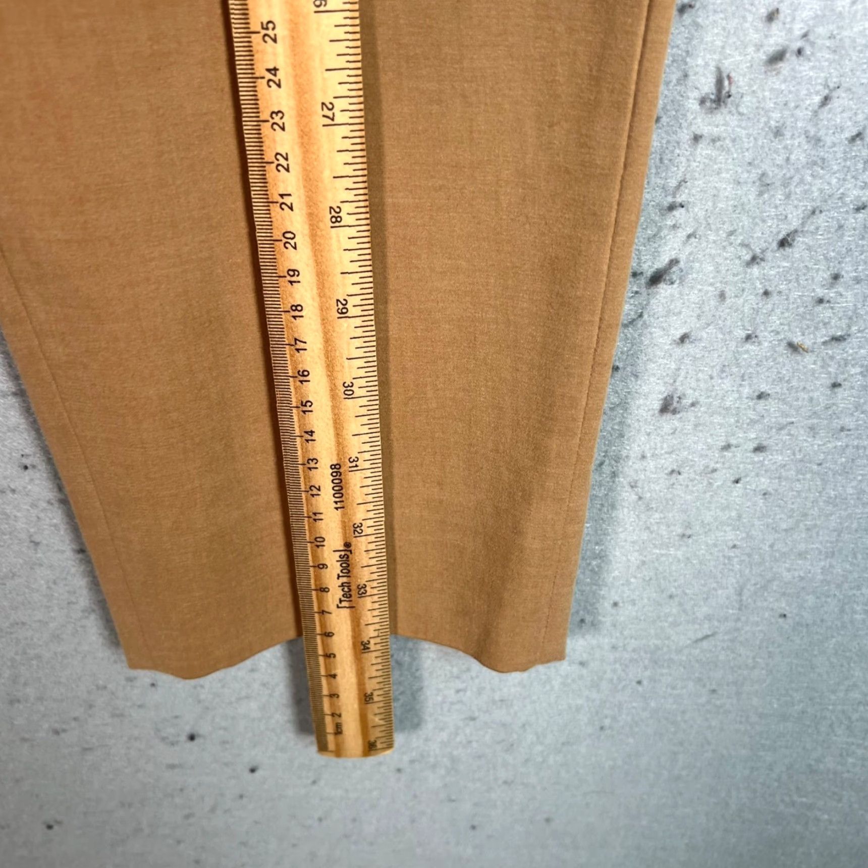 Piazza Sempione Piazza Sempione Pants Women Dress Pants High-Waist 26 Camel Wool Elastane Straight 25in Inseam Made In Italy Size 26" / US 2 / IT 38 - 7 Thumbnail
