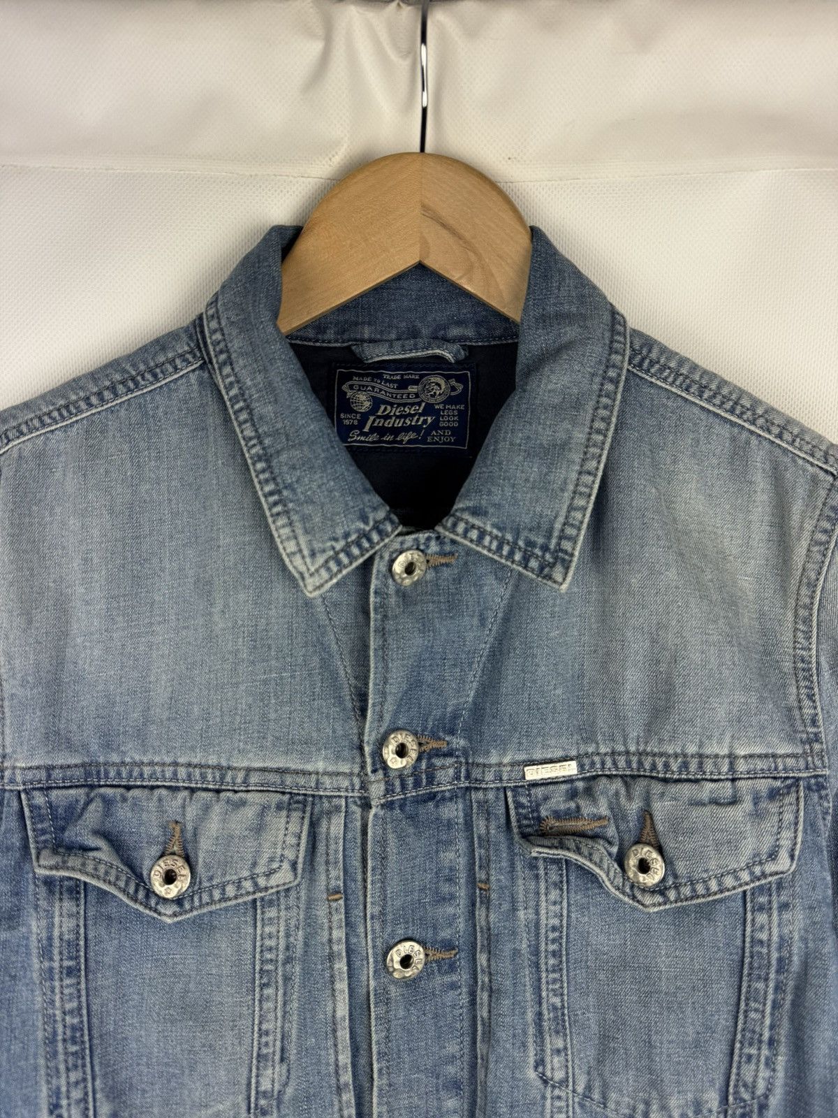 Diesel Diesel Men’s Y2K Denim Trucker Jacket Size M Size US M / EU 48-50 / 2 - 8 Thumbnail
