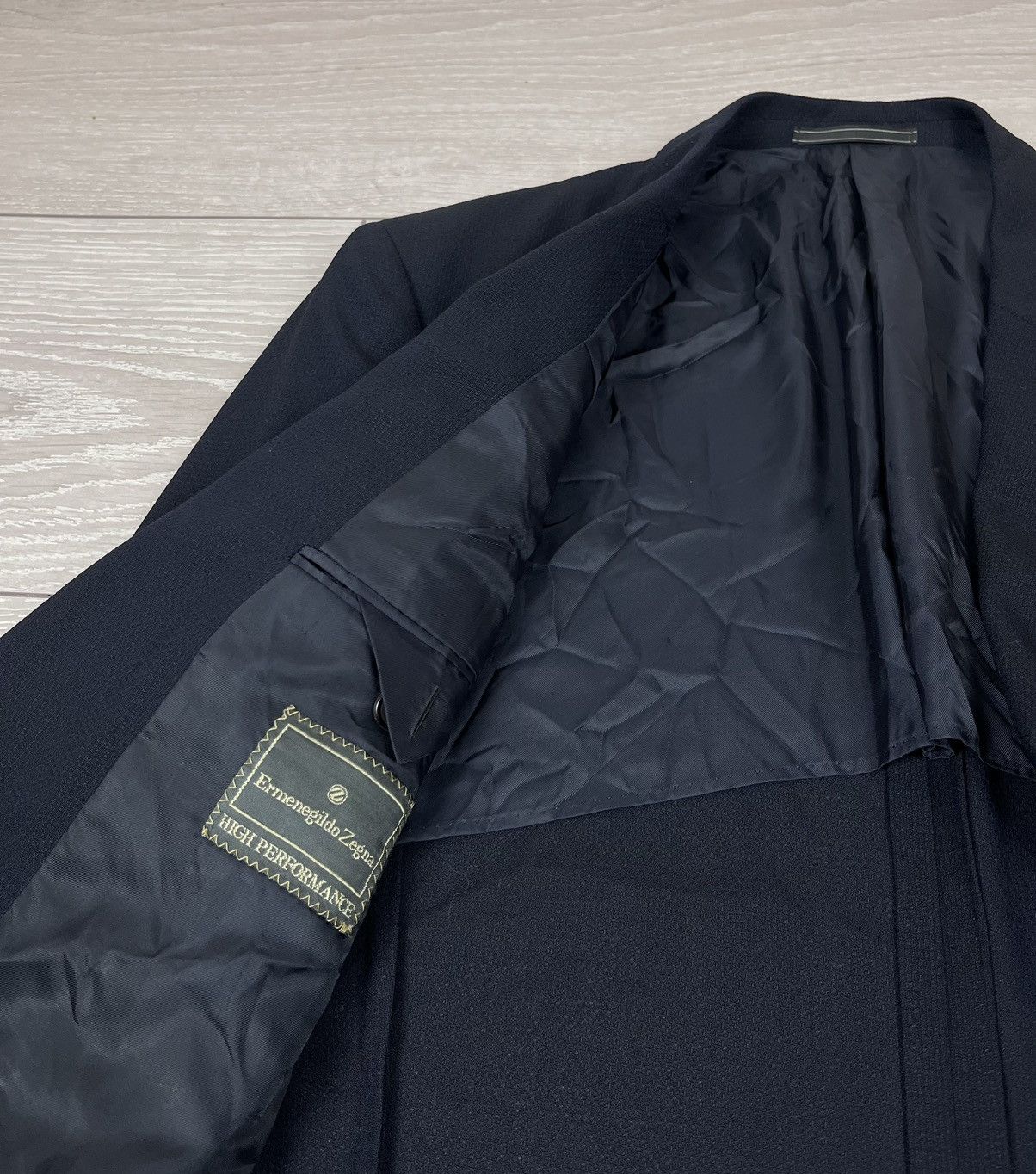 Ermenegildo Zegna Ermenegildo Zegna Luxury Blue Wool Two Buttons Blazer Jacket Size 44R - 8 Thumbnail