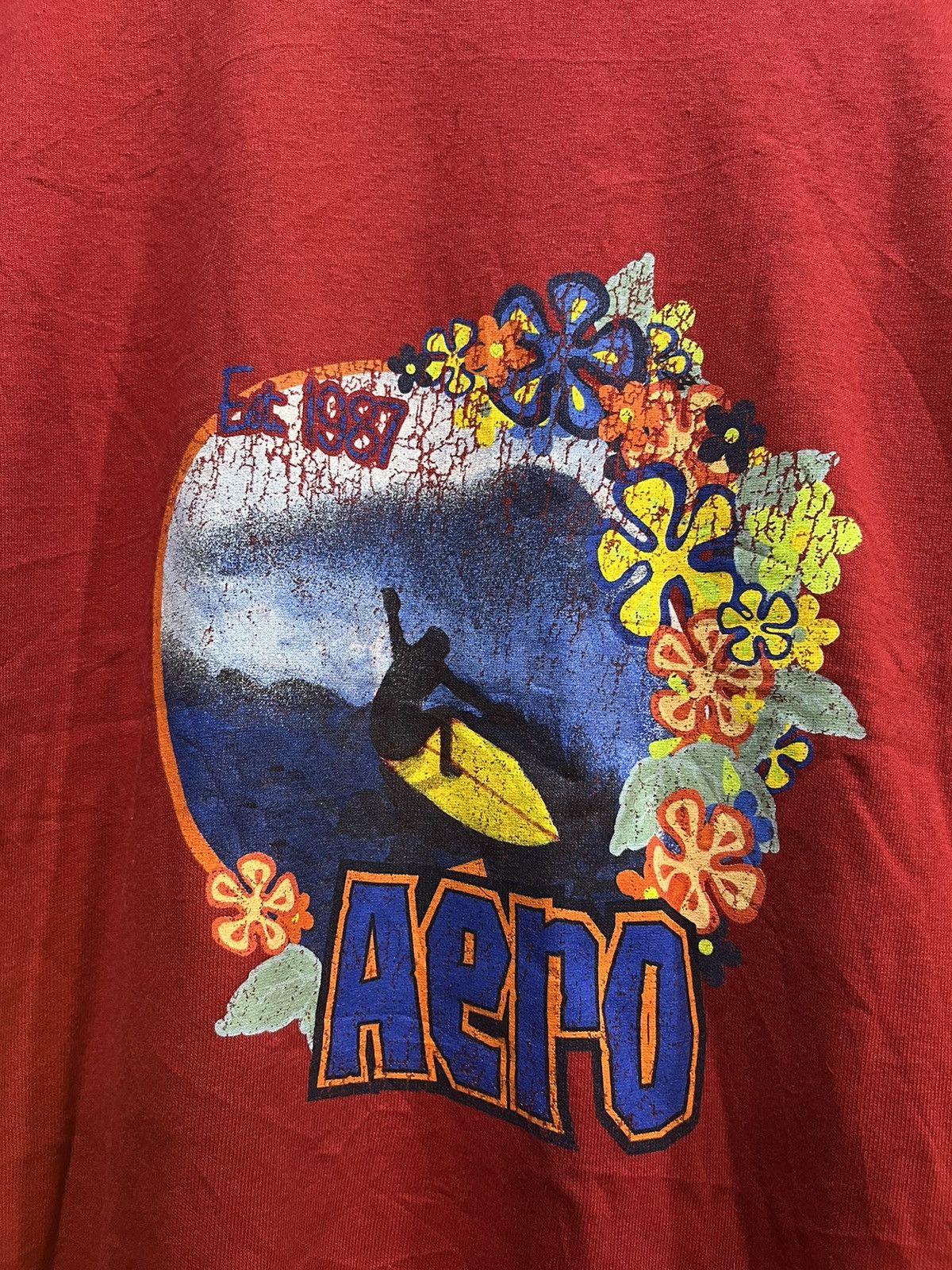 Aeropostale × Vintage Aeropostale Surfboard Photo Tee Size US XL / EU 56 / 4 - 3 Thumbnail