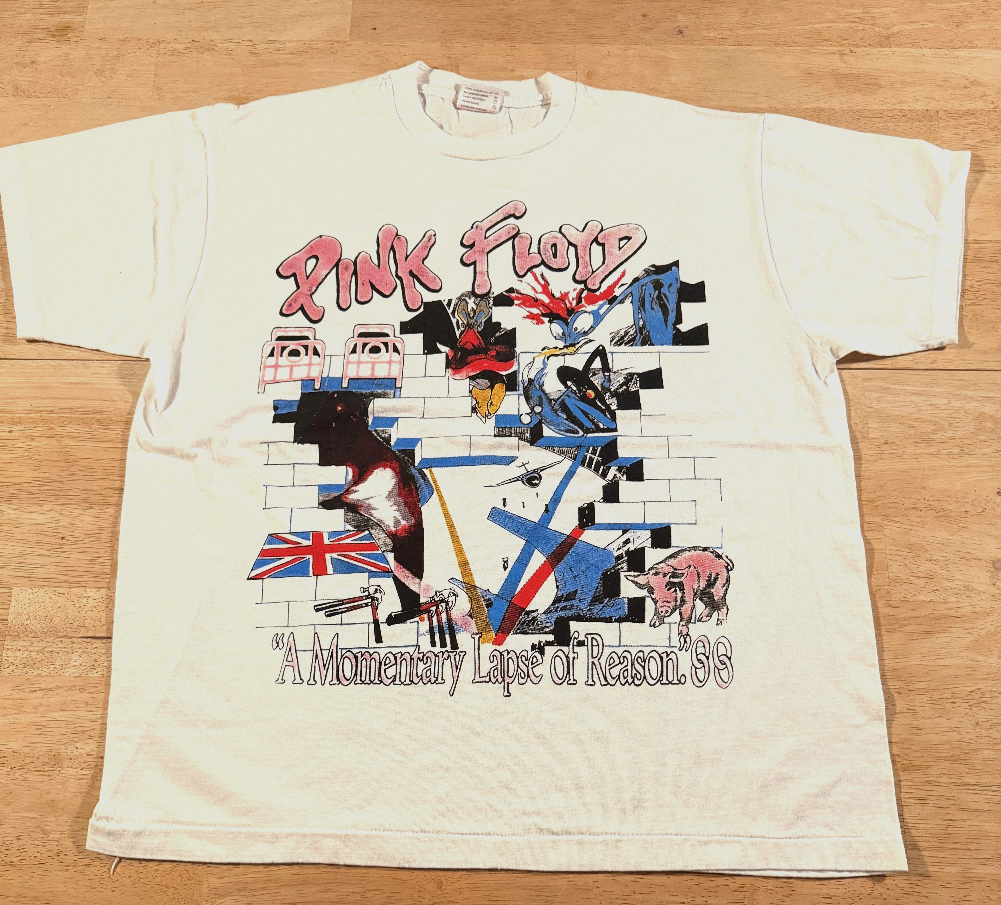 Vintage Pink Floyd Momentary Lapse Of Reason XL 1988 Vintage Shirt Size US XL / EU 56 / 4 - 2 Thumbnail
