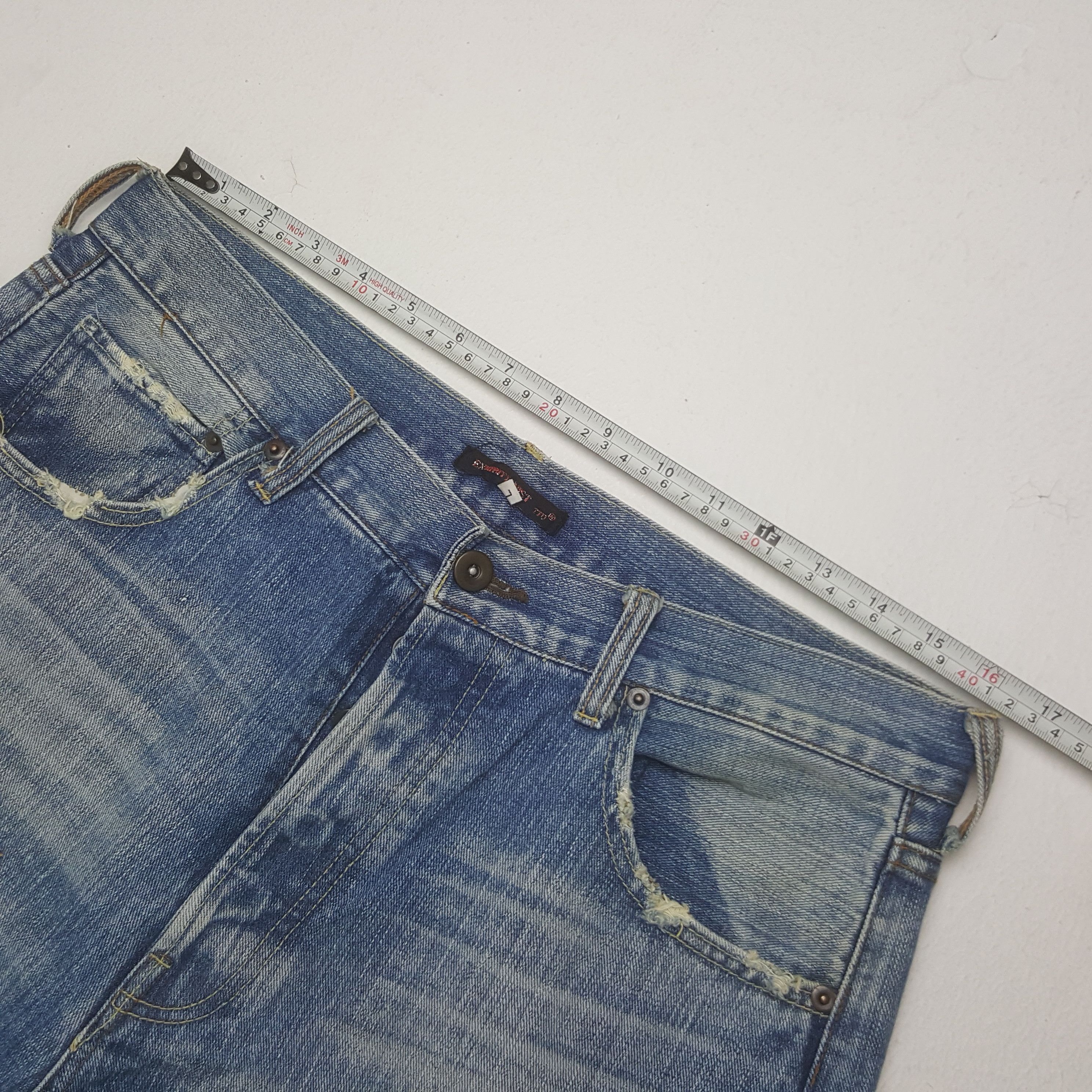 Designer × Japanese Brand × Vintage Vintage Exribitionist Patchwork Design Denim Jeans Size US 32 / EU 48 - 7 Thumbnail