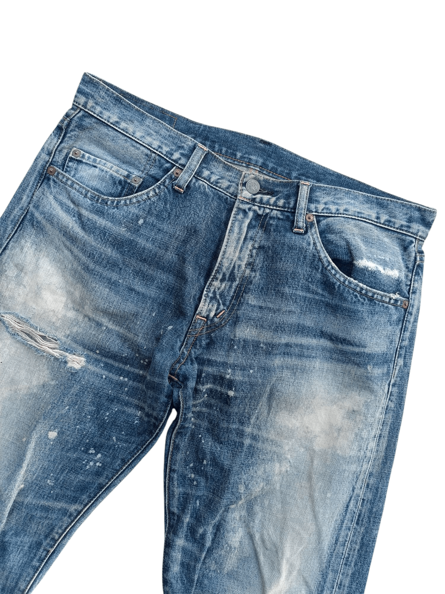 Japanese Brand × Vintage Japanase Brand RNA Inc Distressed Whiskers Faded Denim E220 Size US 34 / EU 50 - 5 Thumbnail