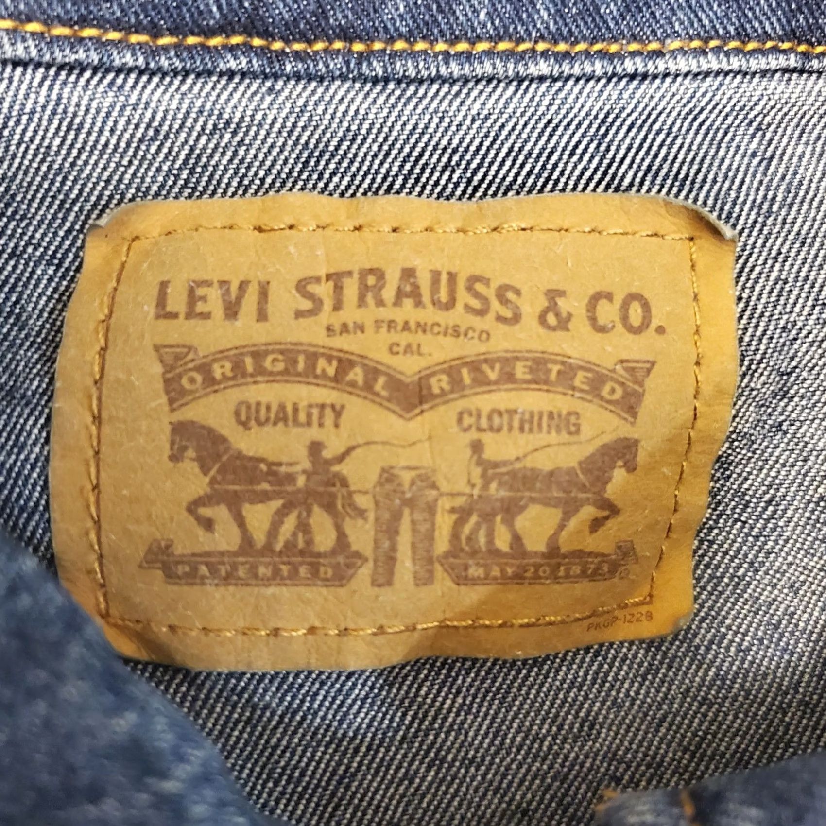 Levi's Levi's Jacket Womens Large Dark Blue Button Front Stretch Cotton Casual Classic Size L / US 10 / IT 46 - 6 Thumbnail