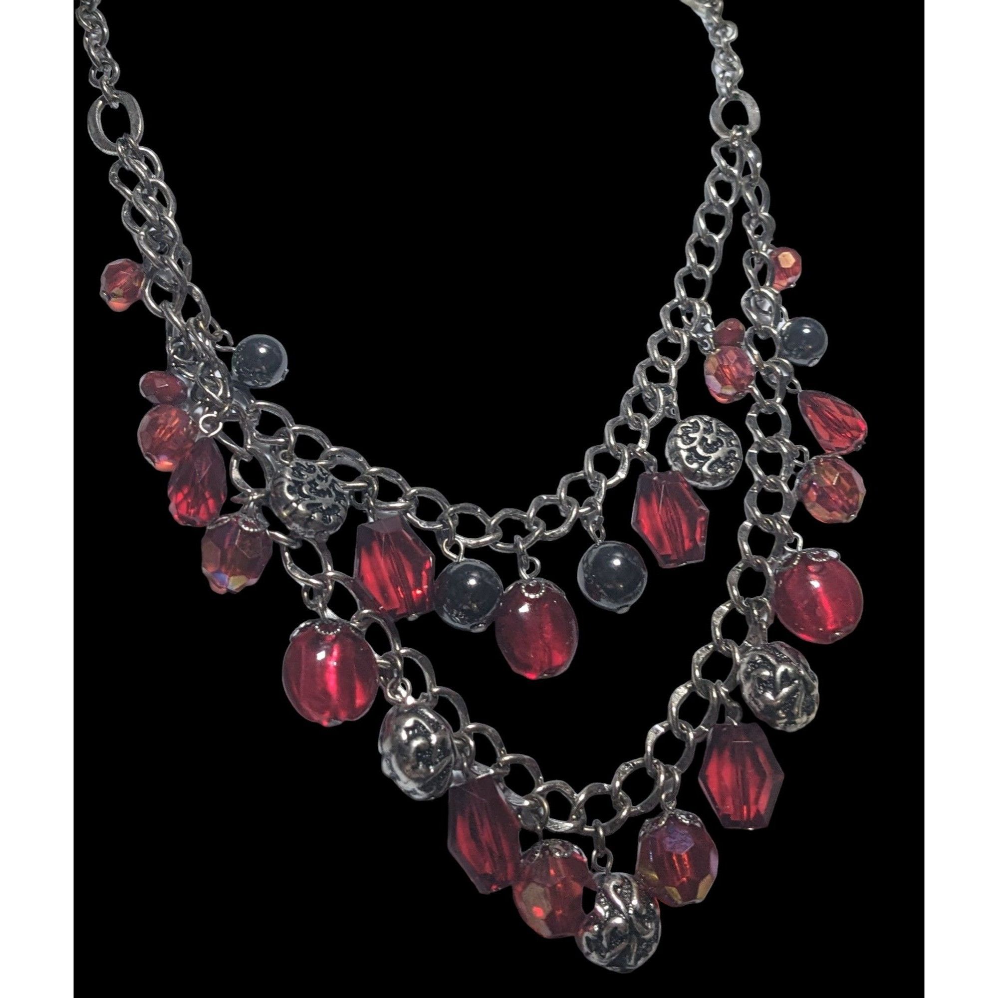Other Gothic Vampire Multilayer Gemmed Necklace Size ONE SIZE - 4 Thumbnail