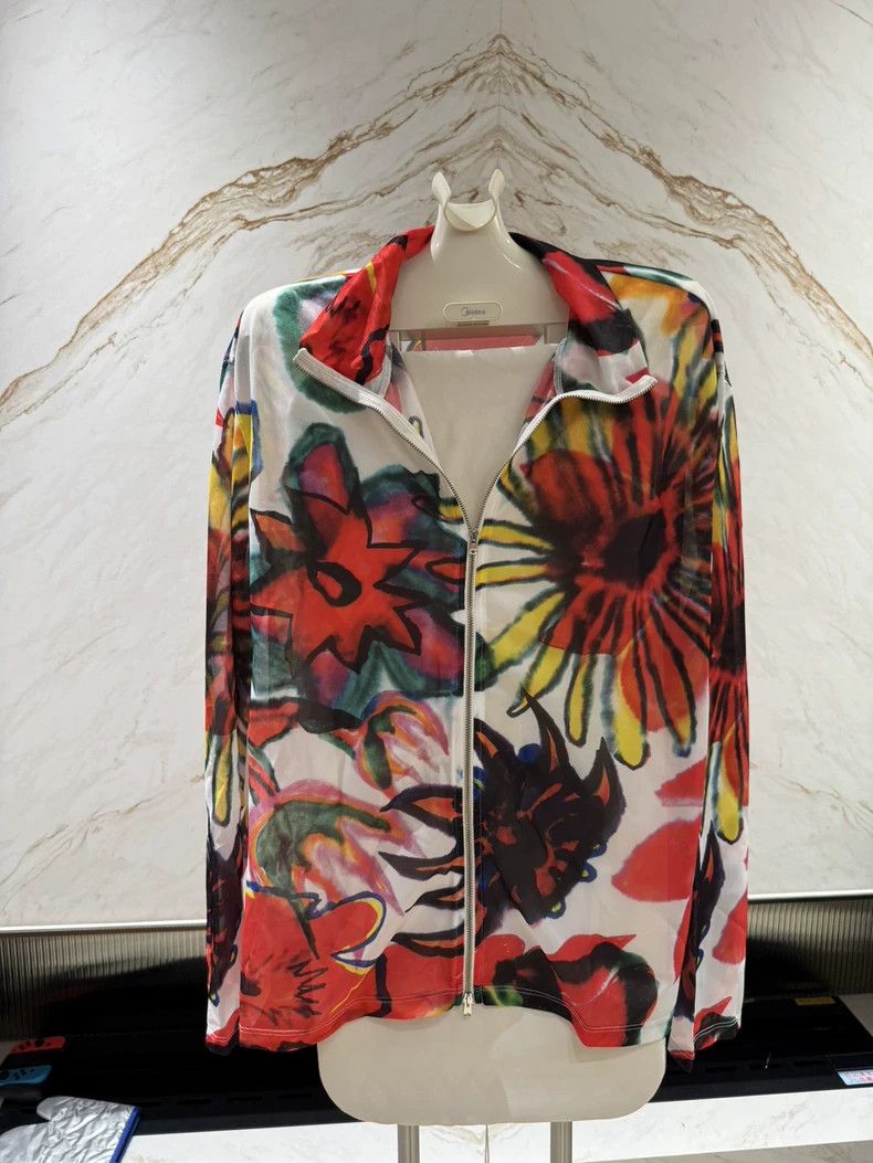 our legacy Floral mesh coat 2504-Nextarrow