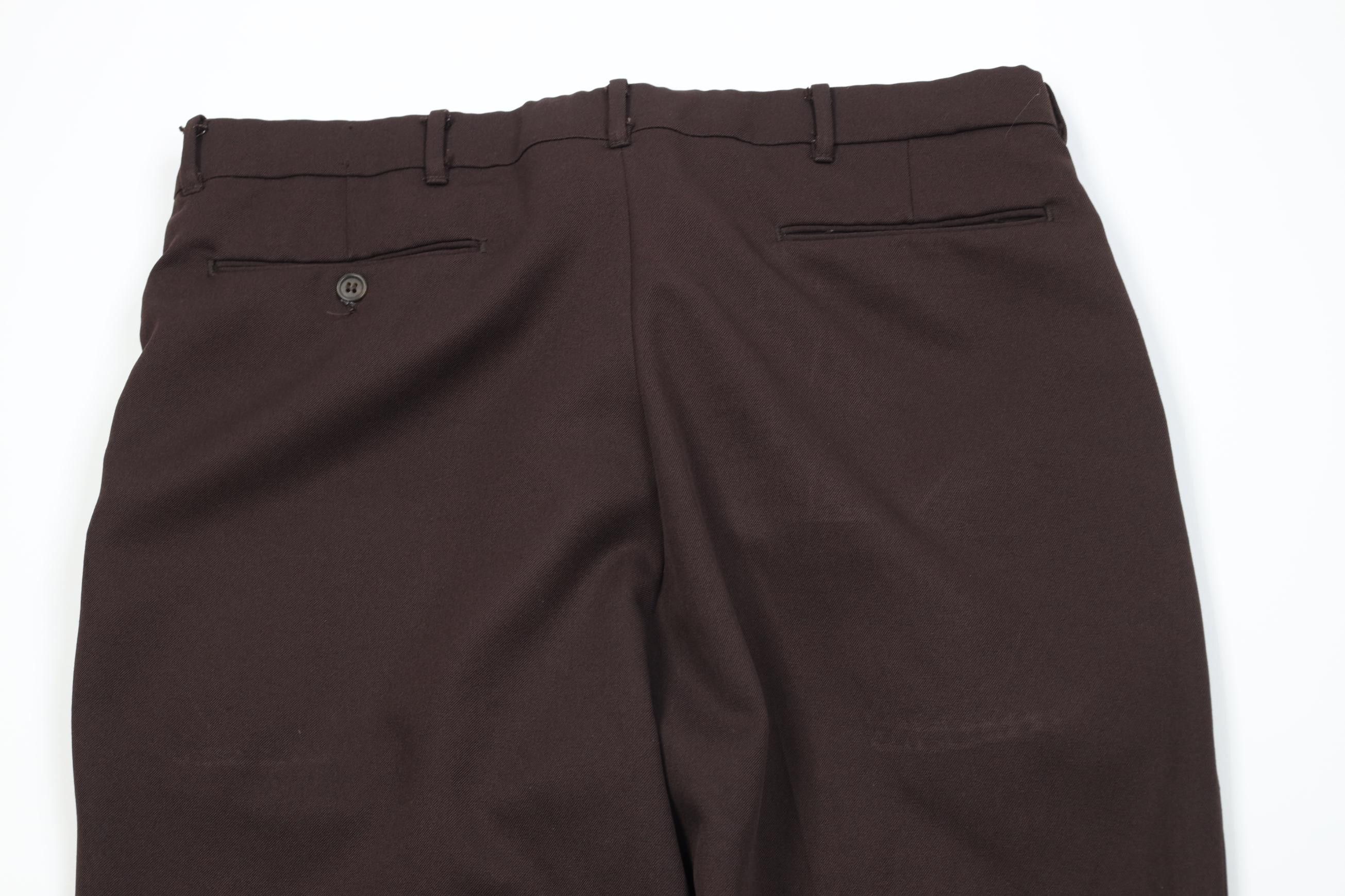 Vintage Vintage 70s Streetwear Flared Wide Leg Chino Pants Brown USA Size US 36 / EU 52 - 10 Thumbnail
