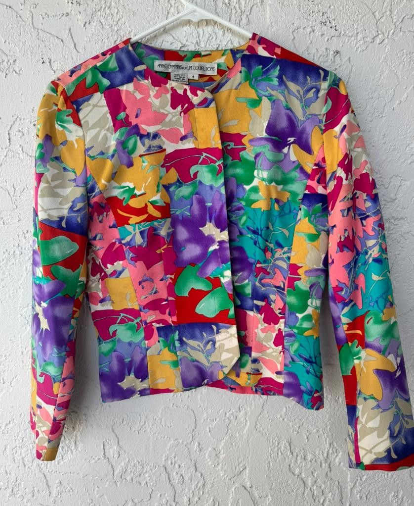 Designer Anne Crimmins Silk Jacket 4 Size S / US 4 / IT 40 - 1 Thumbnail