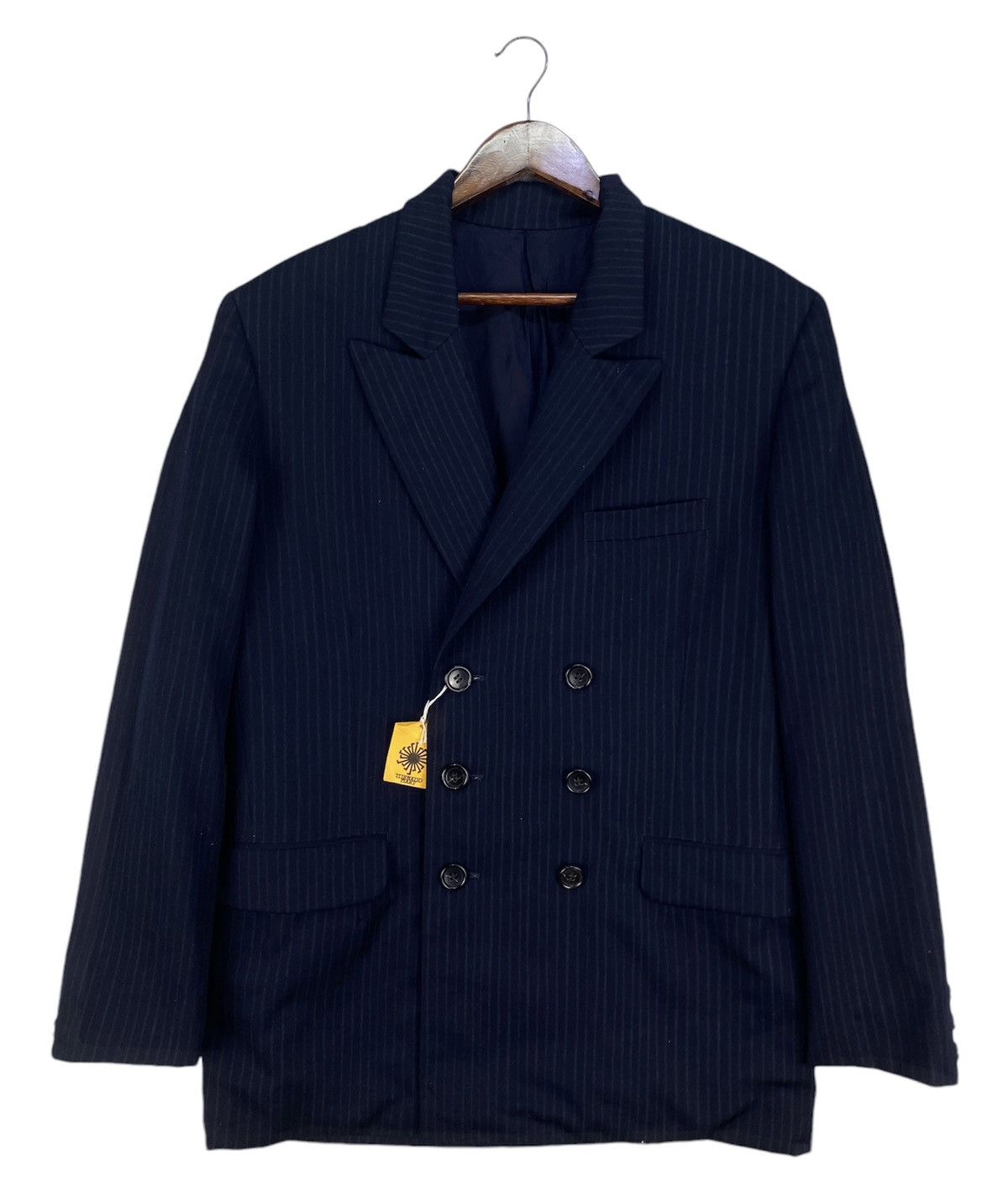 Tornado Mart Tornado Mart Stripe Doublebreast Blazer Size US L / EU 52-54 / 3 - 1 Thumbnail