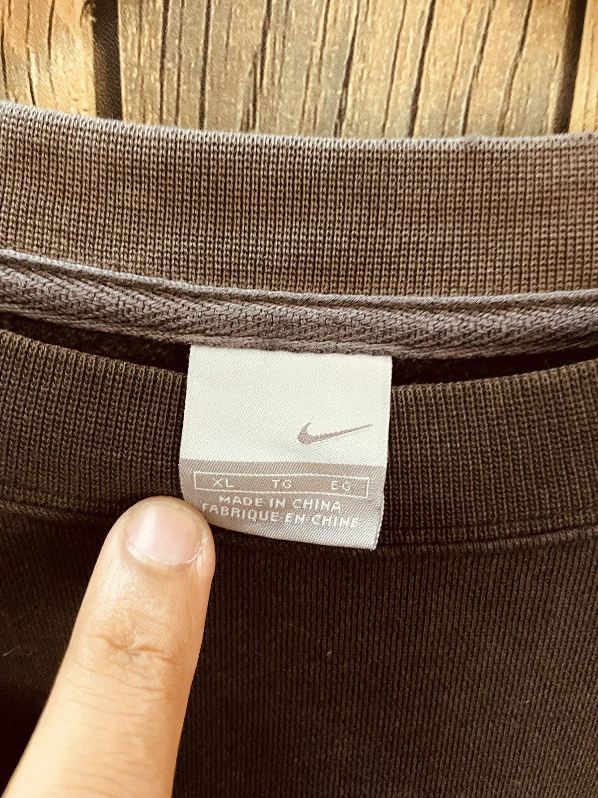 Nike × Vintage 🦍NIKE VINTAGE BASIC LOGO BLACK SWEATSHIRT🦍 Size US XL / EU 56 / 4 - 5 Thumbnail