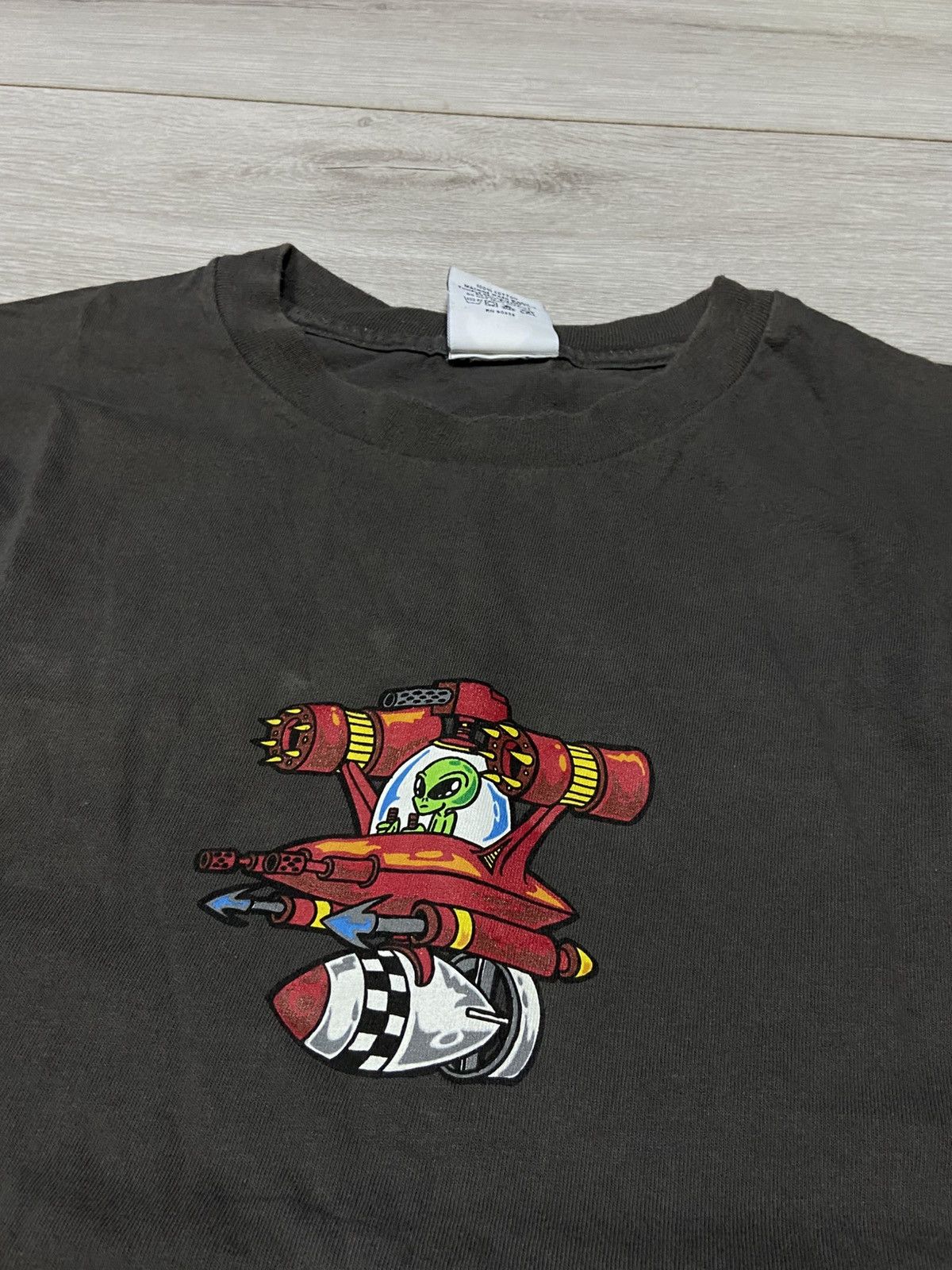 Vintage Alien Nation UFO bomb tee fun humor USA tee t-shirt Size US XL / EU 56 / 4 - 3 Thumbnail