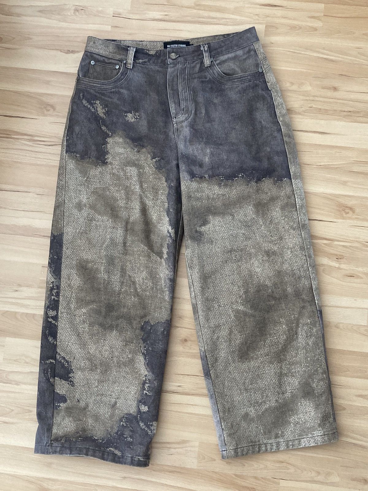 No Faith Studios No Faith Studios Printed Denim | Grailed