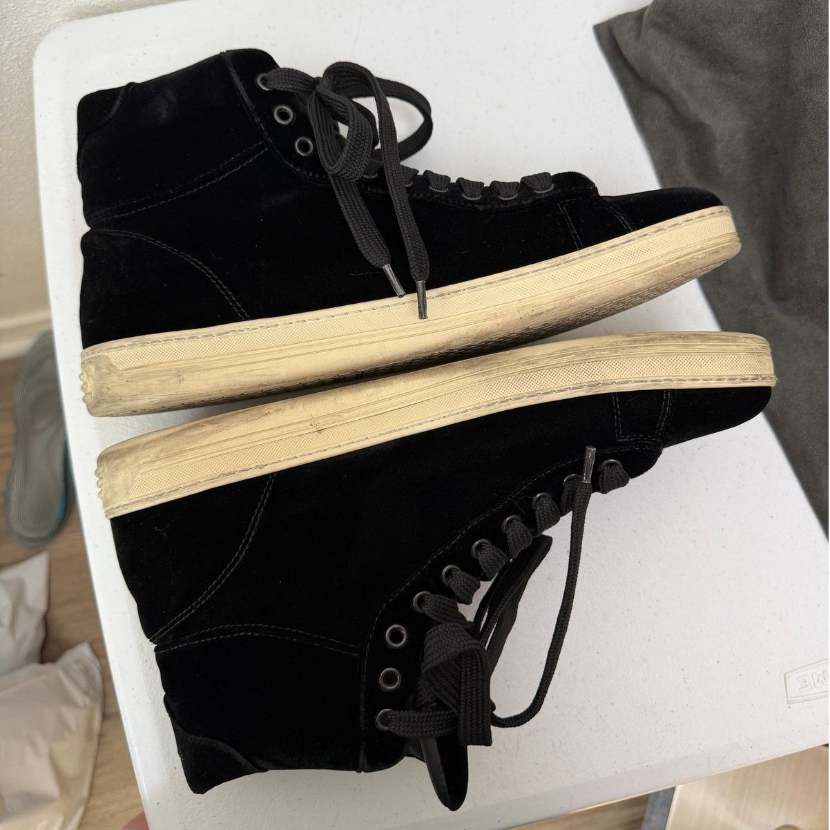 Tom Ford Tom Ford Black Suede High Top Sneakers Size EU 44 Size US 10.5 / EU 43-44 - 15 Thumbnail