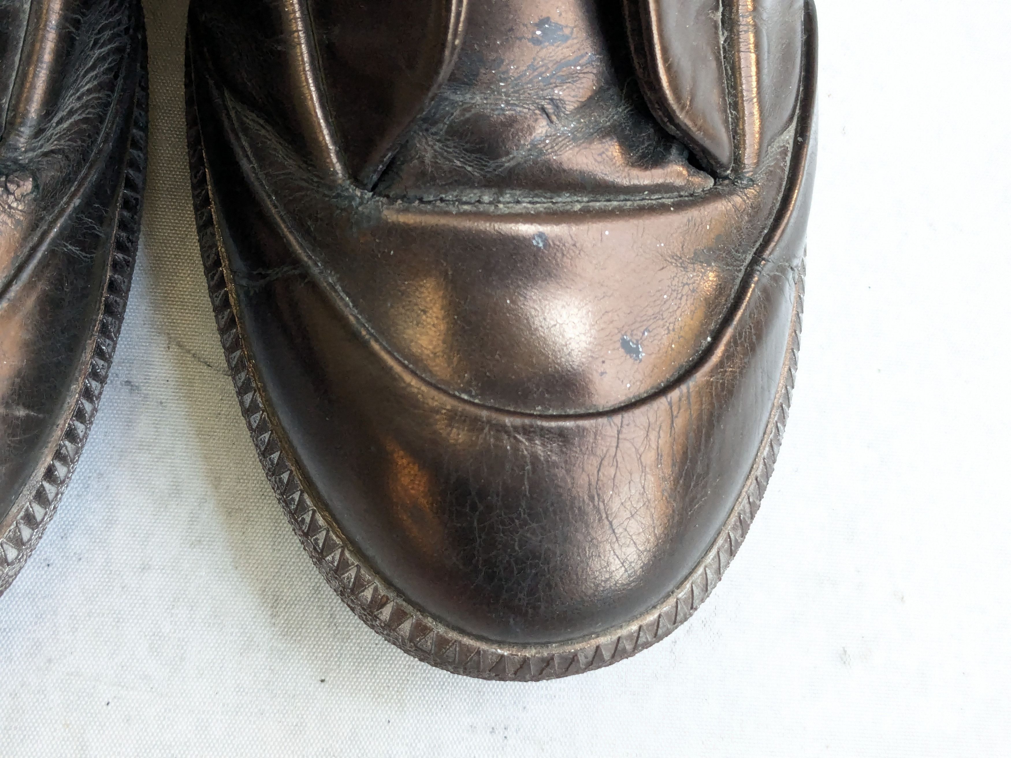 Maison Margiela Maison Margiela Future Brown High Tops 11 44 Leather Size US 11 / EU 44 - 8 Thumbnail